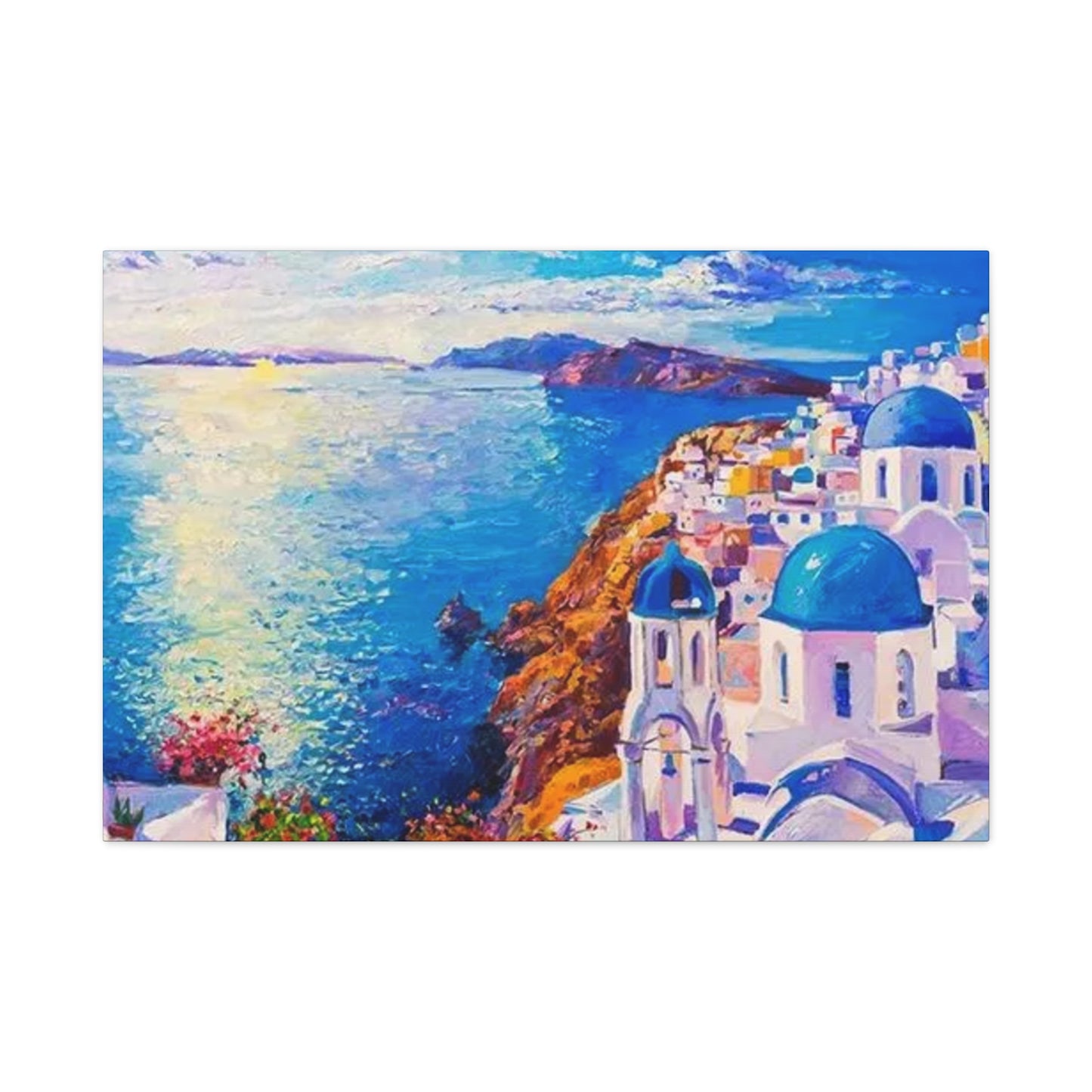 Greece Bird Eye View Wall Art & Canvas Prints