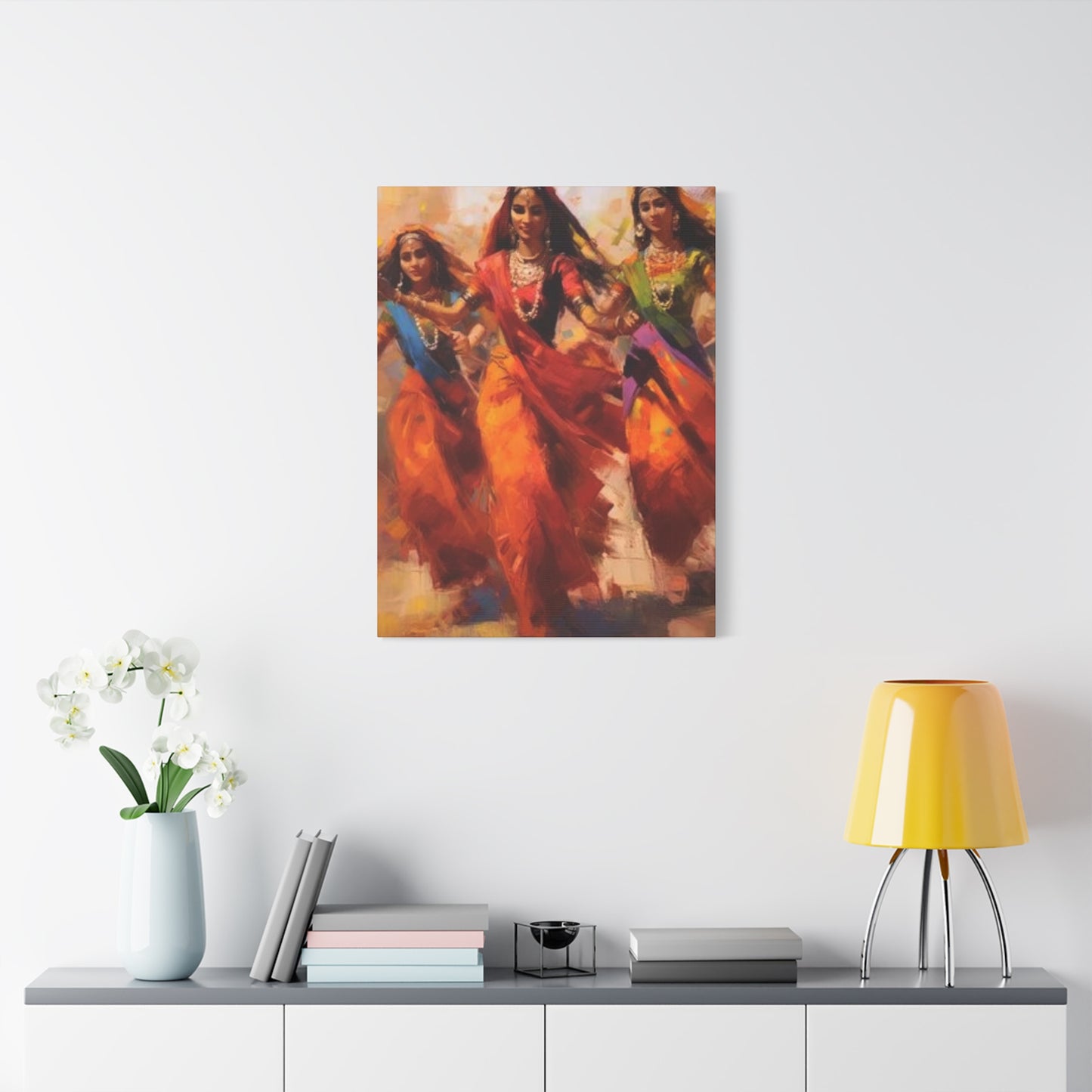 Beautiful Indian Women Enjoying Wall Art & Canvas Prints