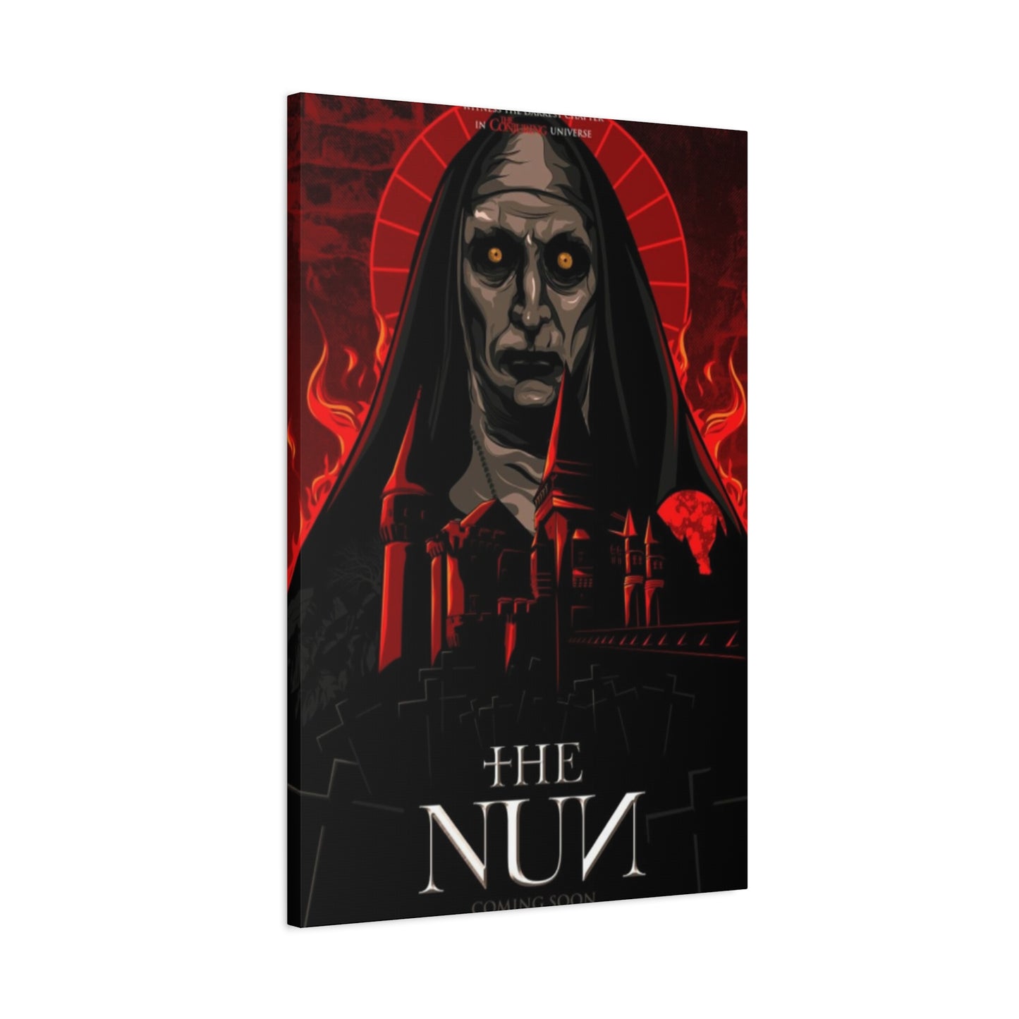 The Nun Horror Movie Poster Wall Art & Canvas Prints