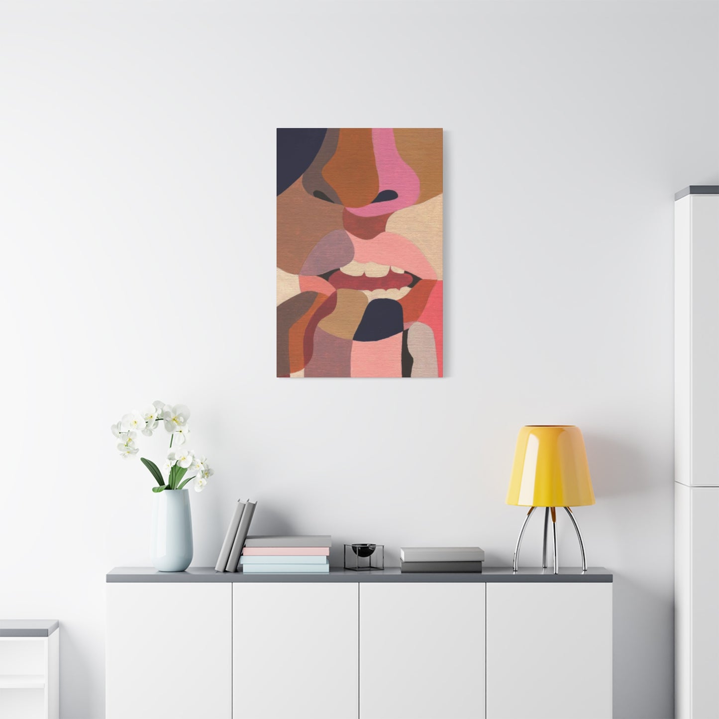 Lips Abstract Painting Wall Art & Canvas Prints