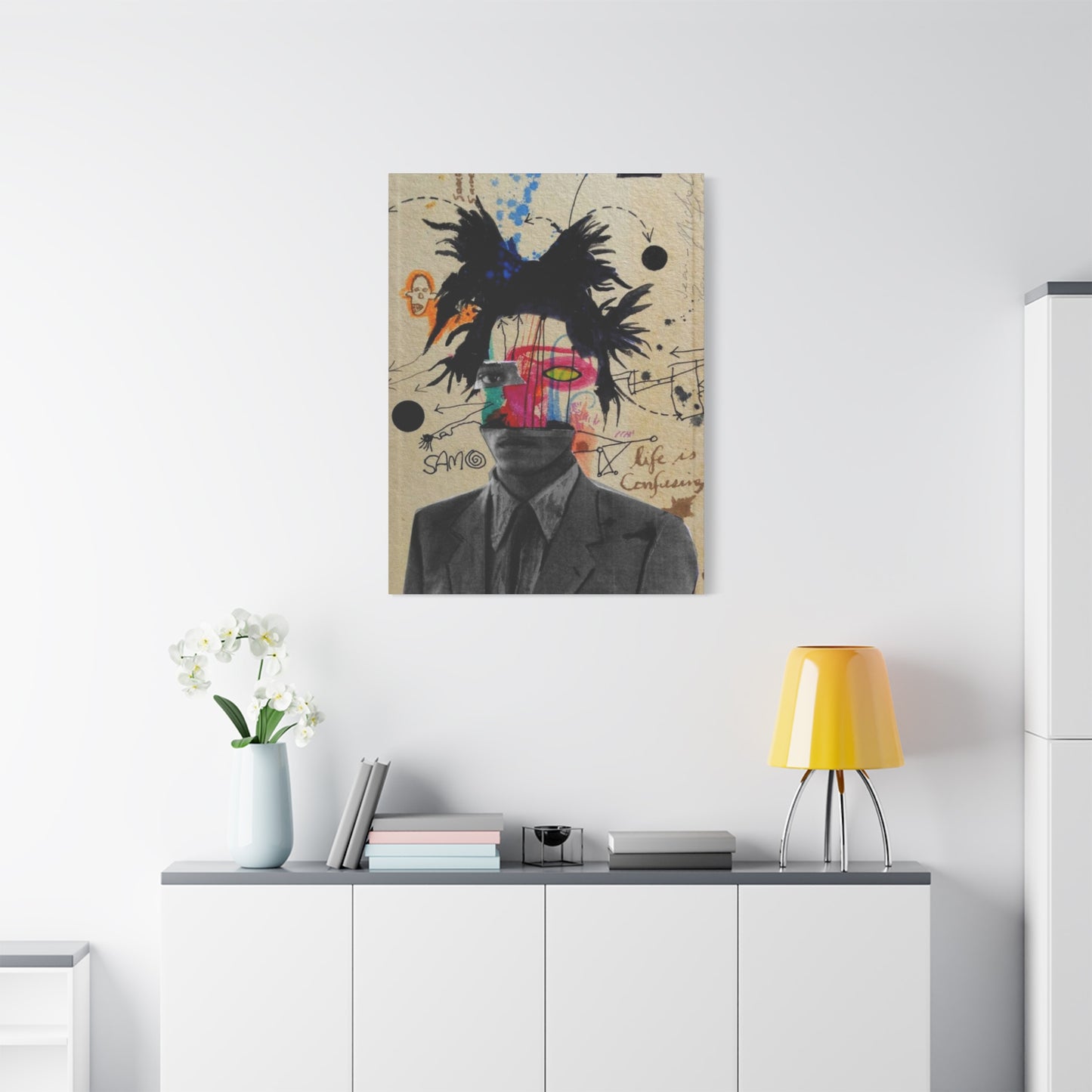 Men Abstract Mixed Media Wall Art & Canvas Prints