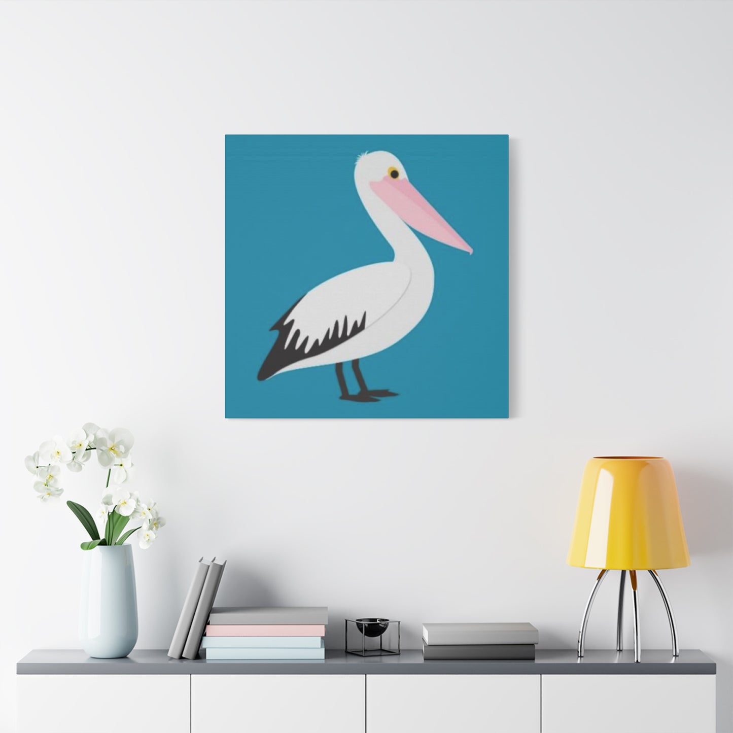 Pelican Cartoon Poster Wall Art & Canvas Prints