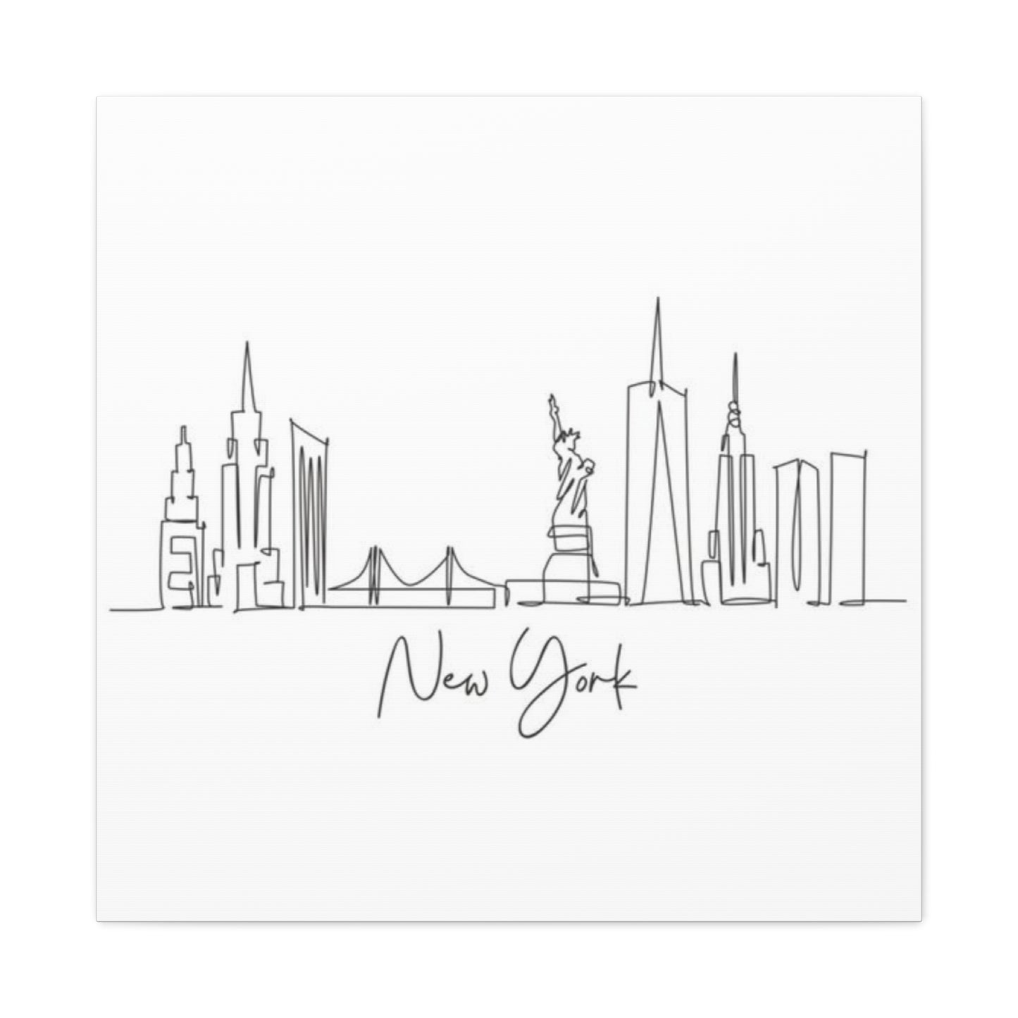 Drawing Of Skylines NYC Skyline Wall Art & Canvas Prints