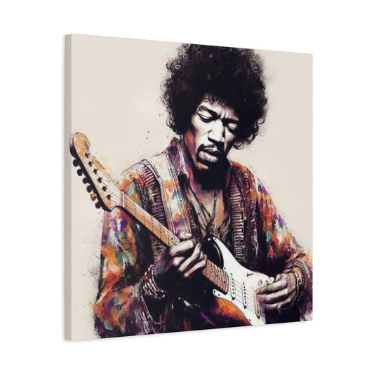 Jimi Hendrix Colorful Poster Wall Art & Canvas Prints