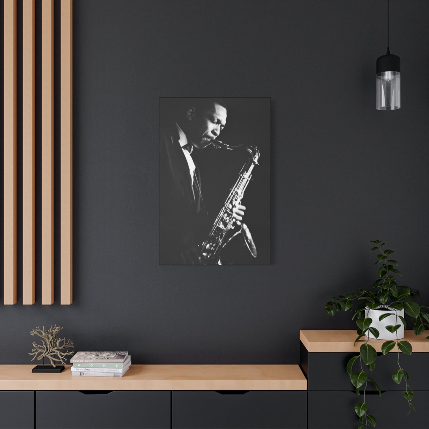 Black & White Jazz Music Artist Wall Art & Canvas Prints