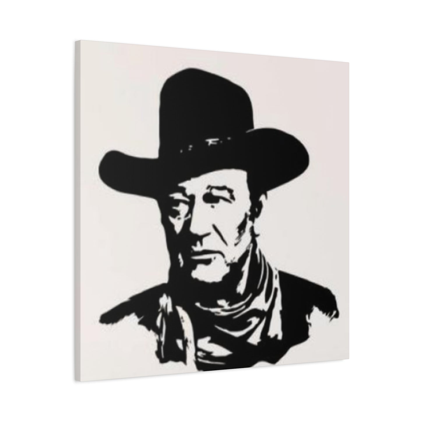 Cowboy Portrait Drawing Wall Art & Canvas Prints