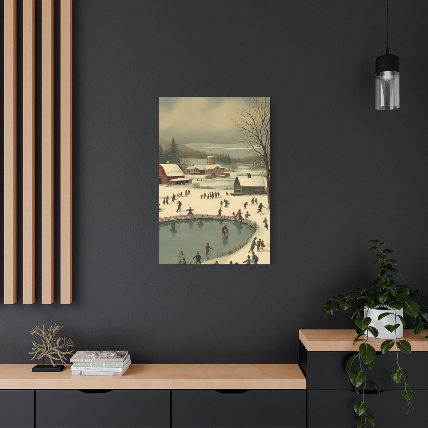 People Enjoying In Snow Wall Art & Canvas Prints