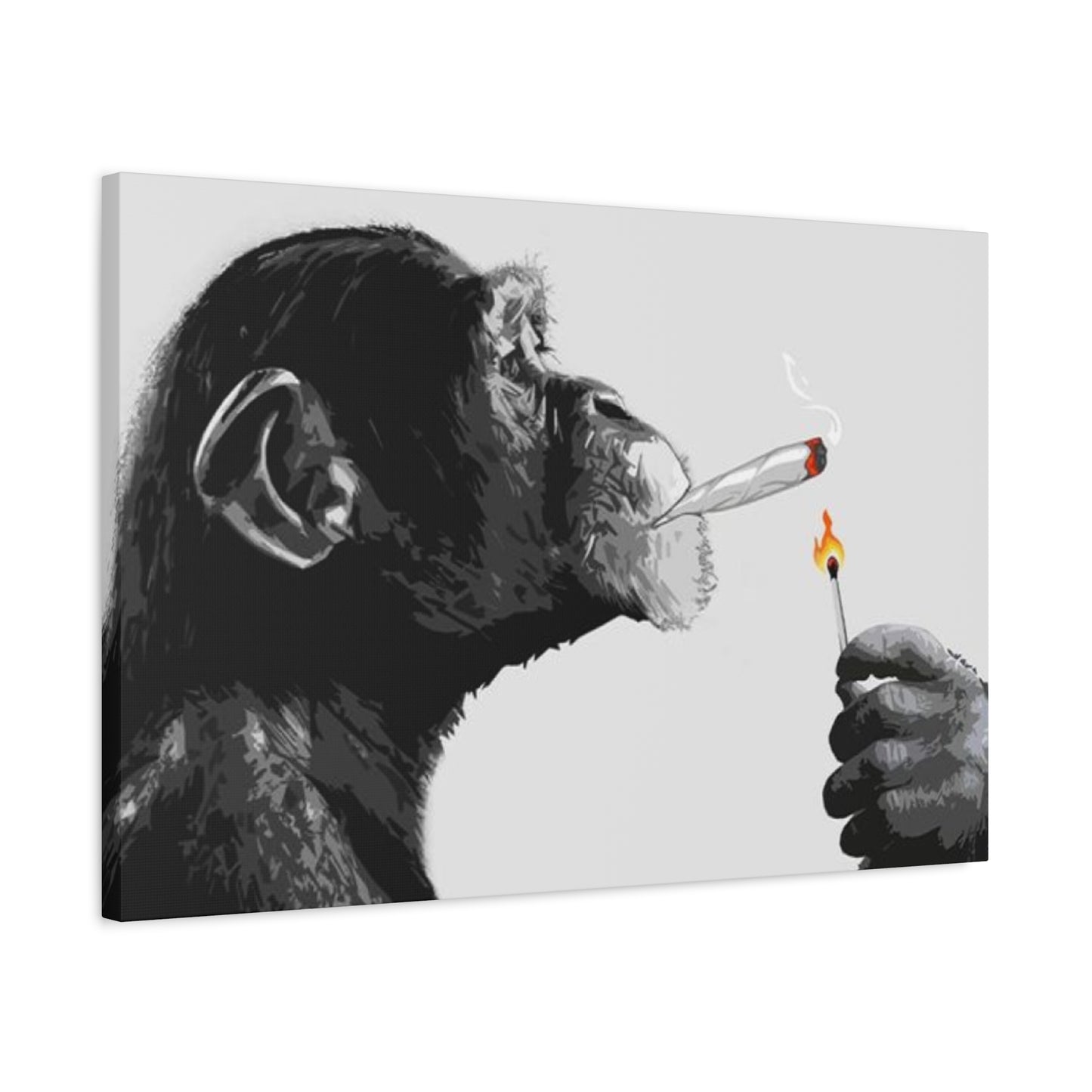 Chimpanzee Smoking Wall Art & Canvas Prints