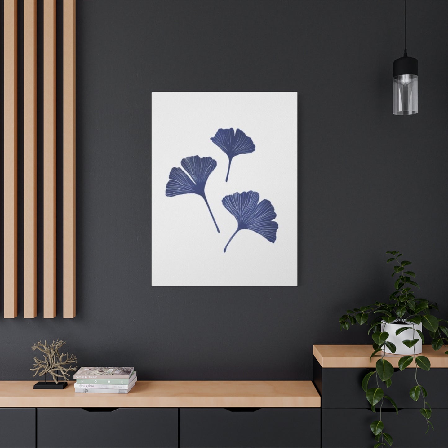 Blue Gingko Entryway Wall Art & Canvas Prints