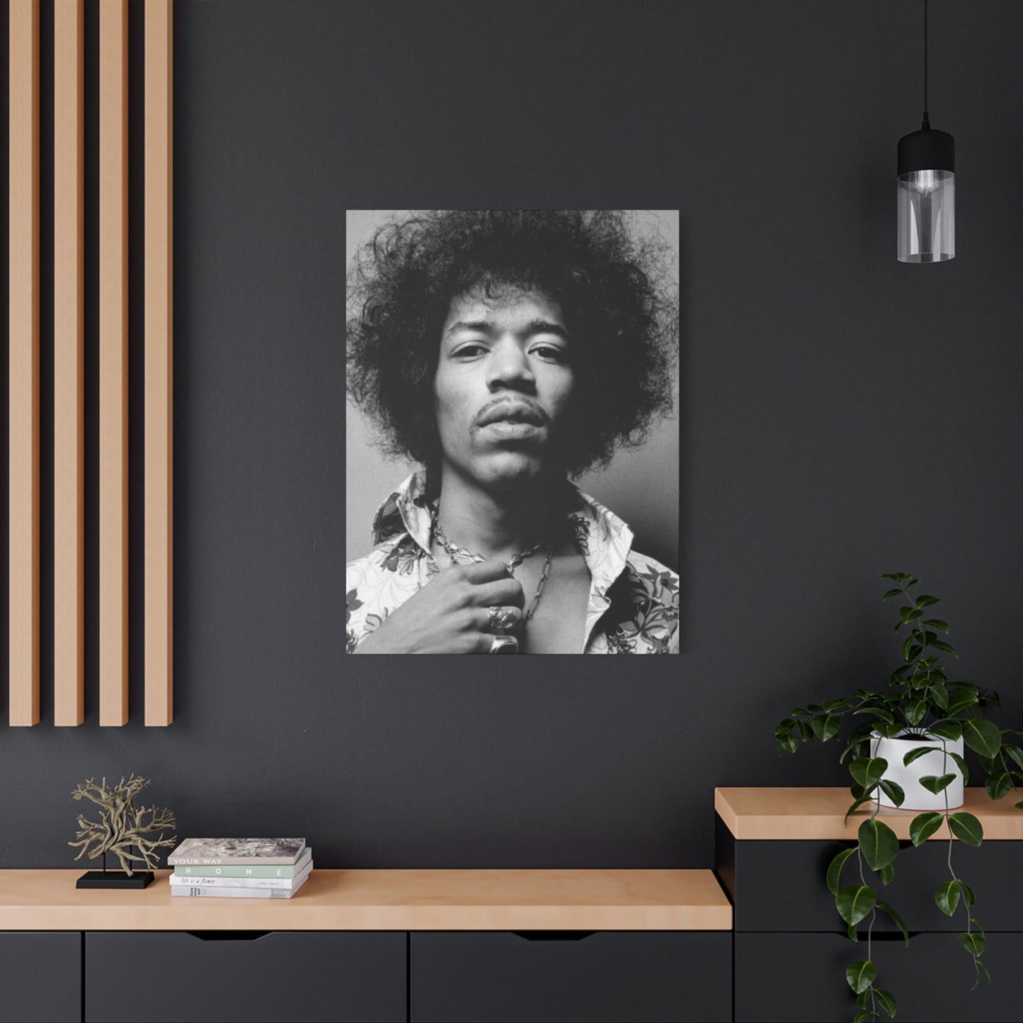 Monochrome Jimi Hendrix Photography Wall Art & Canvas Prints