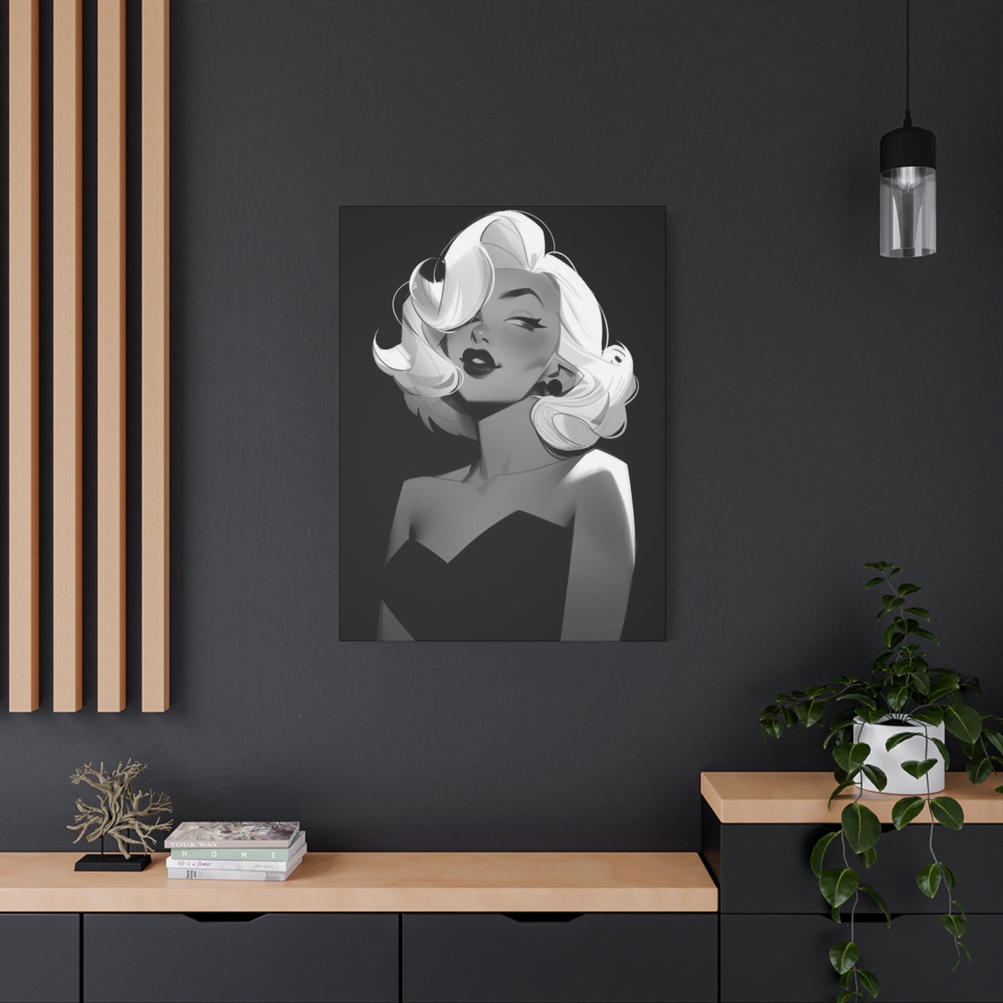 Beautiful Marilyn Monroe Cartoon Wall Art & Canvas Prints