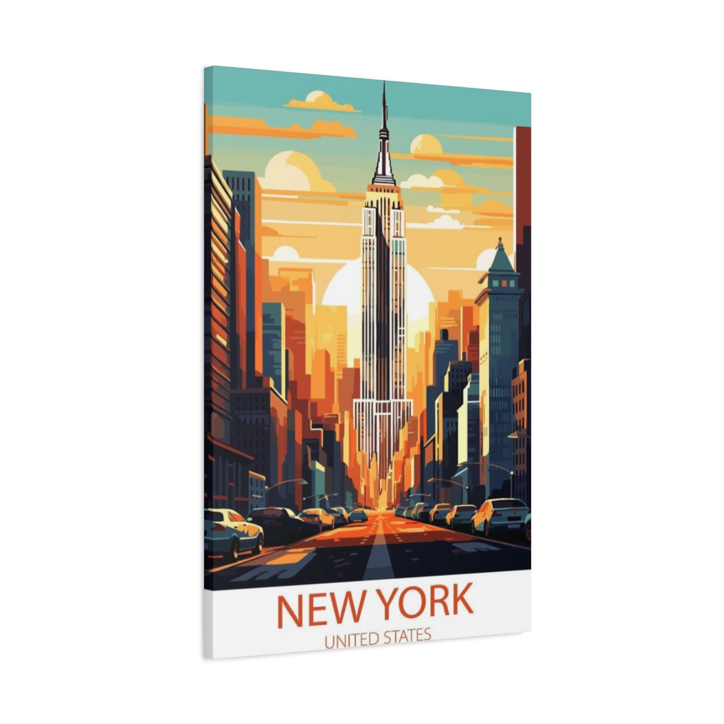 Empire State Building Sunrise NYC Skyline Wall Art & Canvas Prints