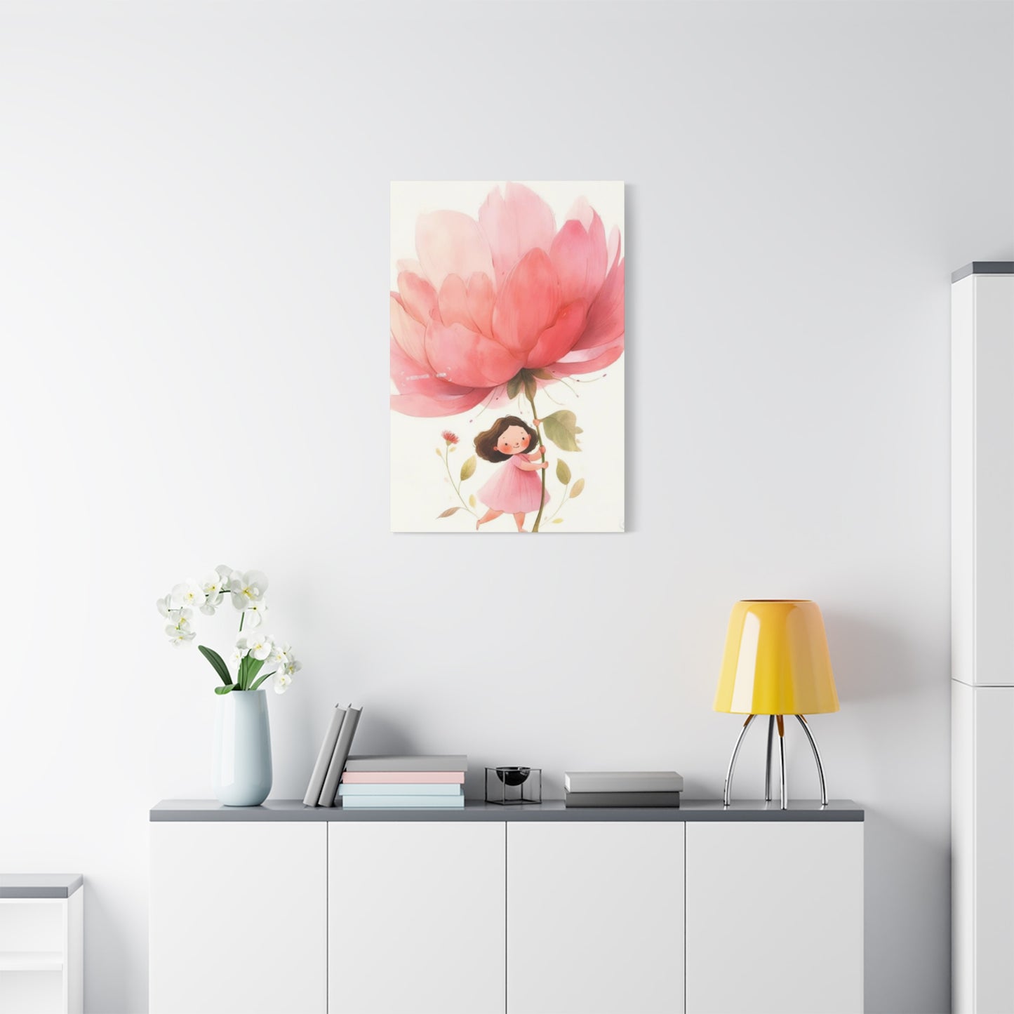 Girl with Flower Fairies Wall Art & Canvas Prints