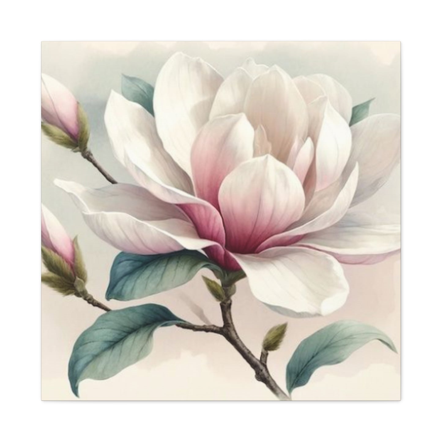 Pink Magnolia Flower Wall Art & Canvas Prints