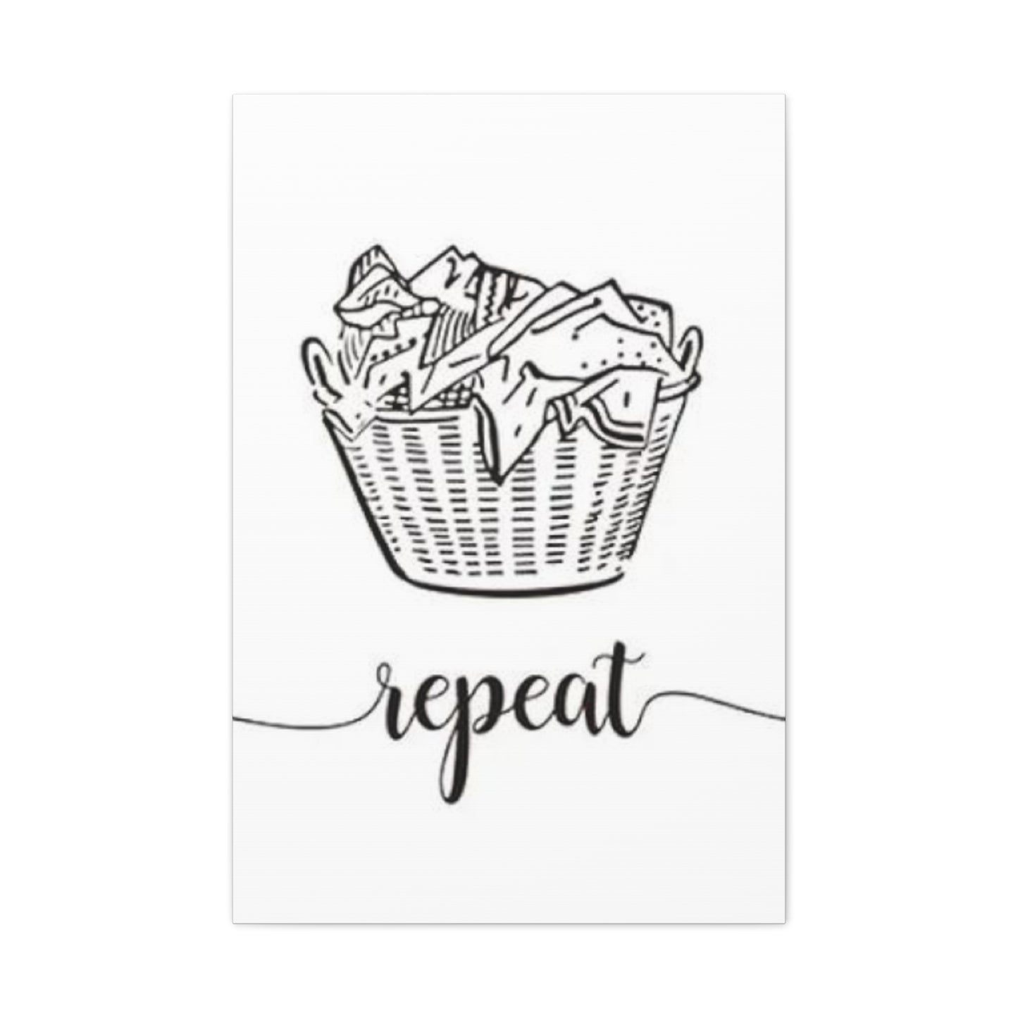 Repeat Poster Laundry Wall Art & Canvas Prints