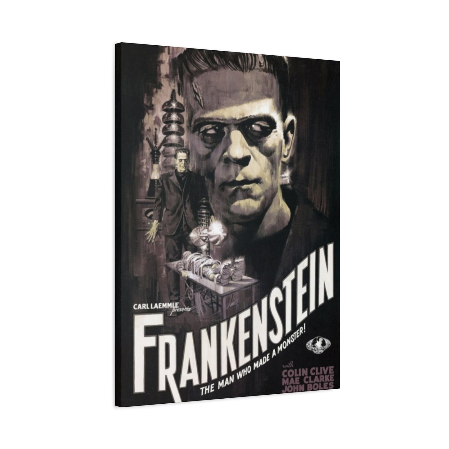 Frankenstein Horror Movie Poster Wall Art & Canvas Prints