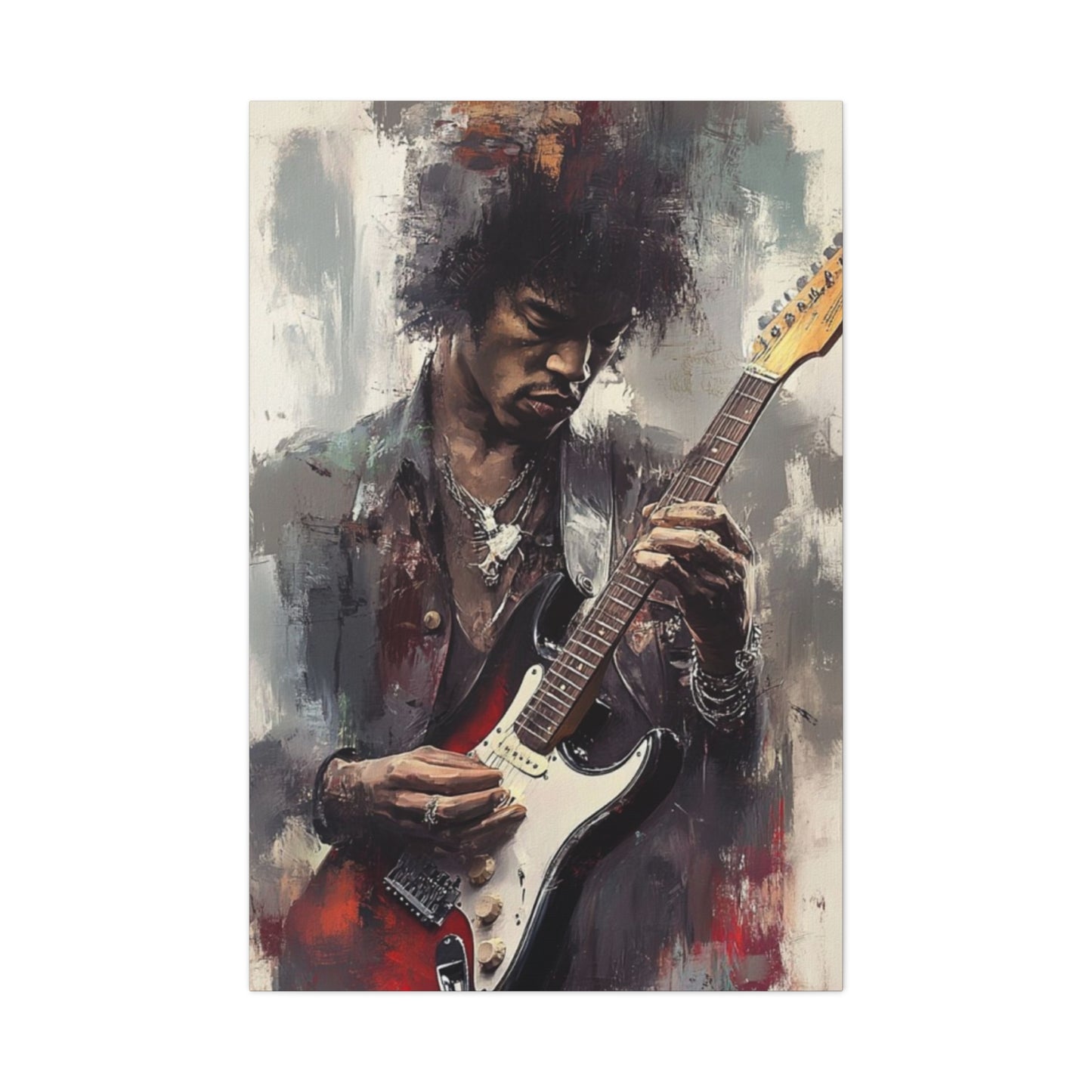 Jimi Hendrix Playing Guitar Wall Art & Canvas Prints