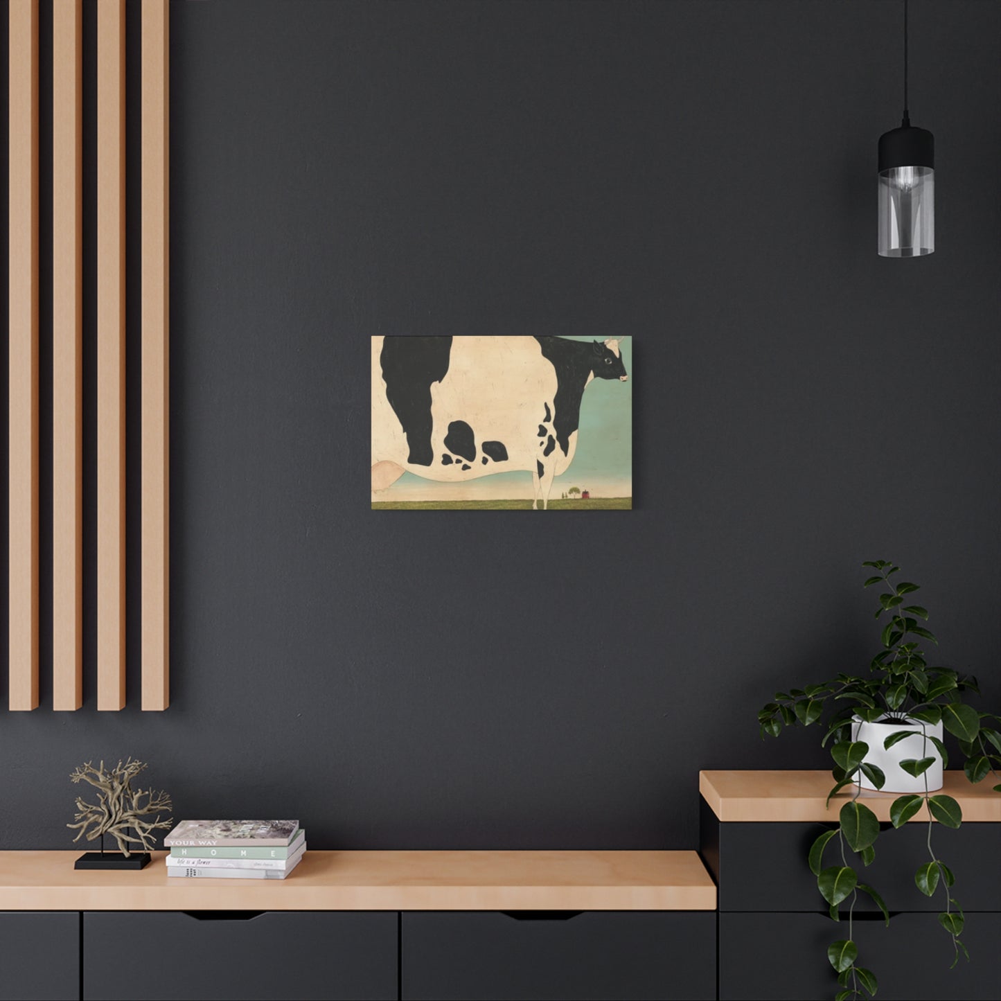 Cow in The Farm Kimble Warren Wall Art & Canvas Prints