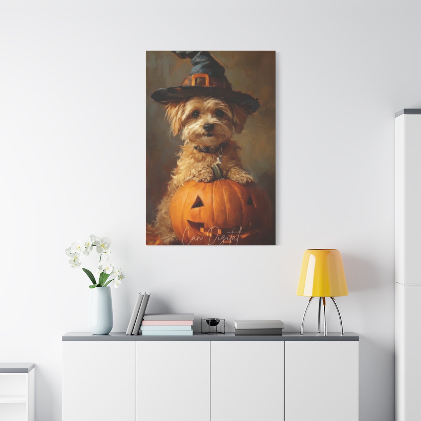 Halloween Dog Wall Art & Canvas Prints