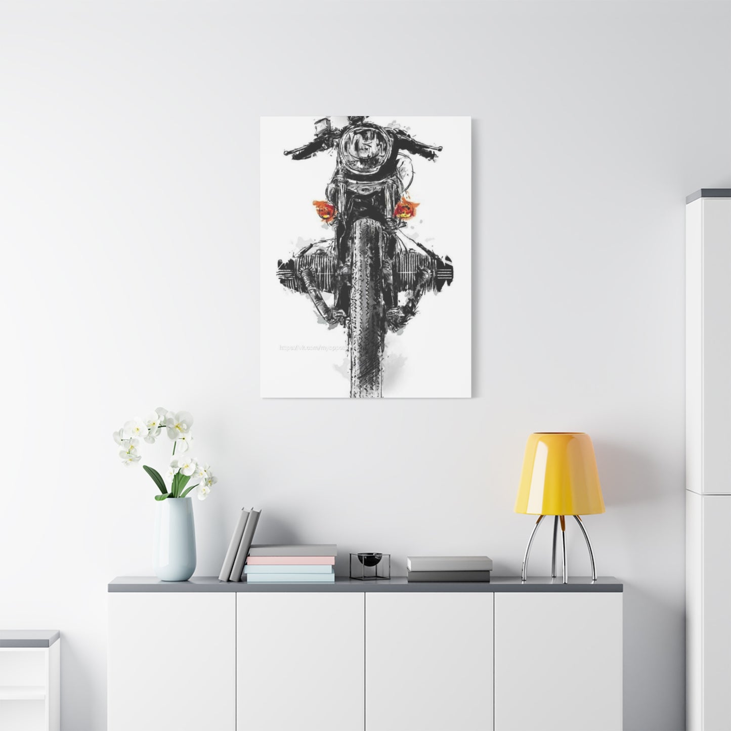 Boxer Engine Bike Poster Motorcycle Wall Art & Canvas Prints