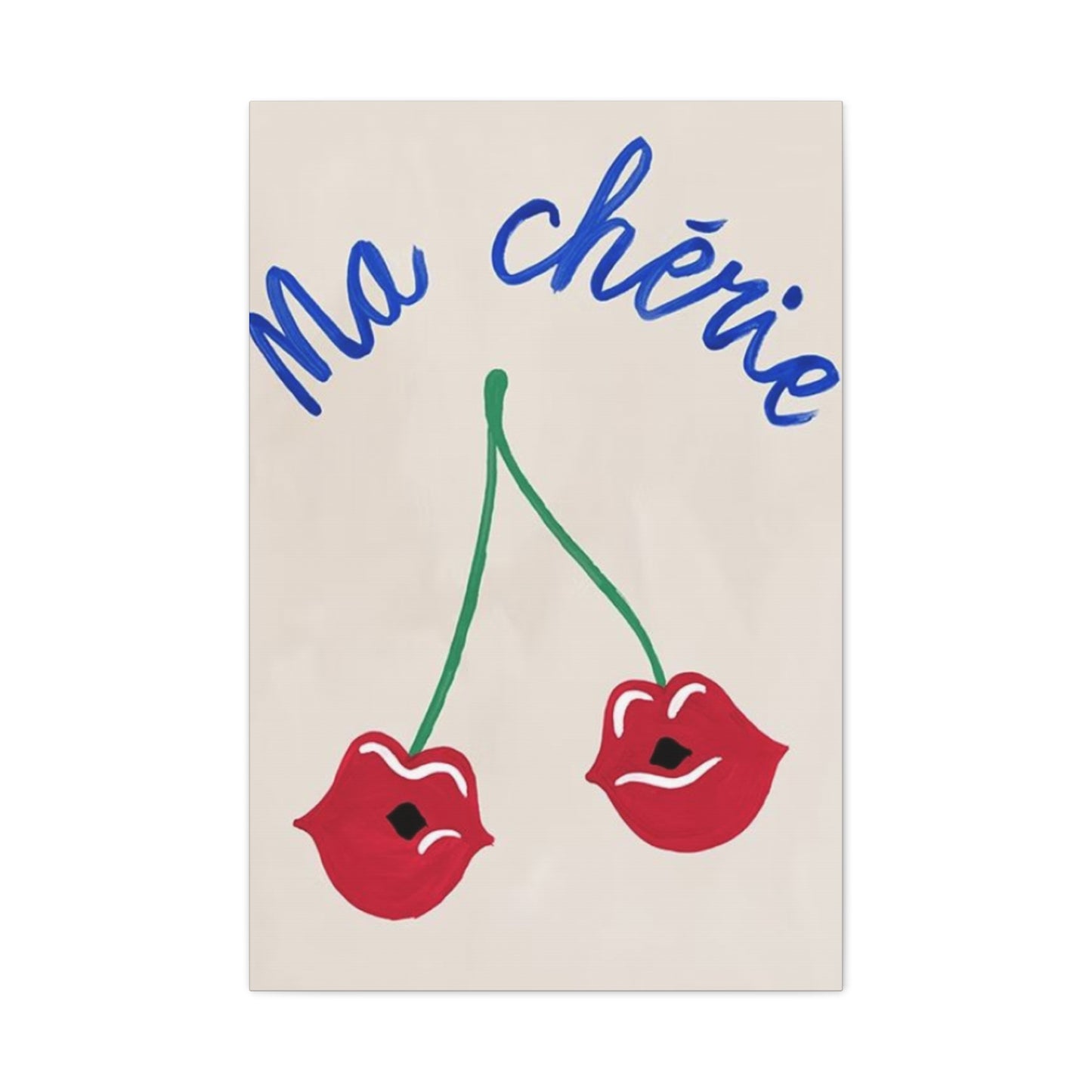 Lips Shaped Cherry Wall Art & Canvas Prints