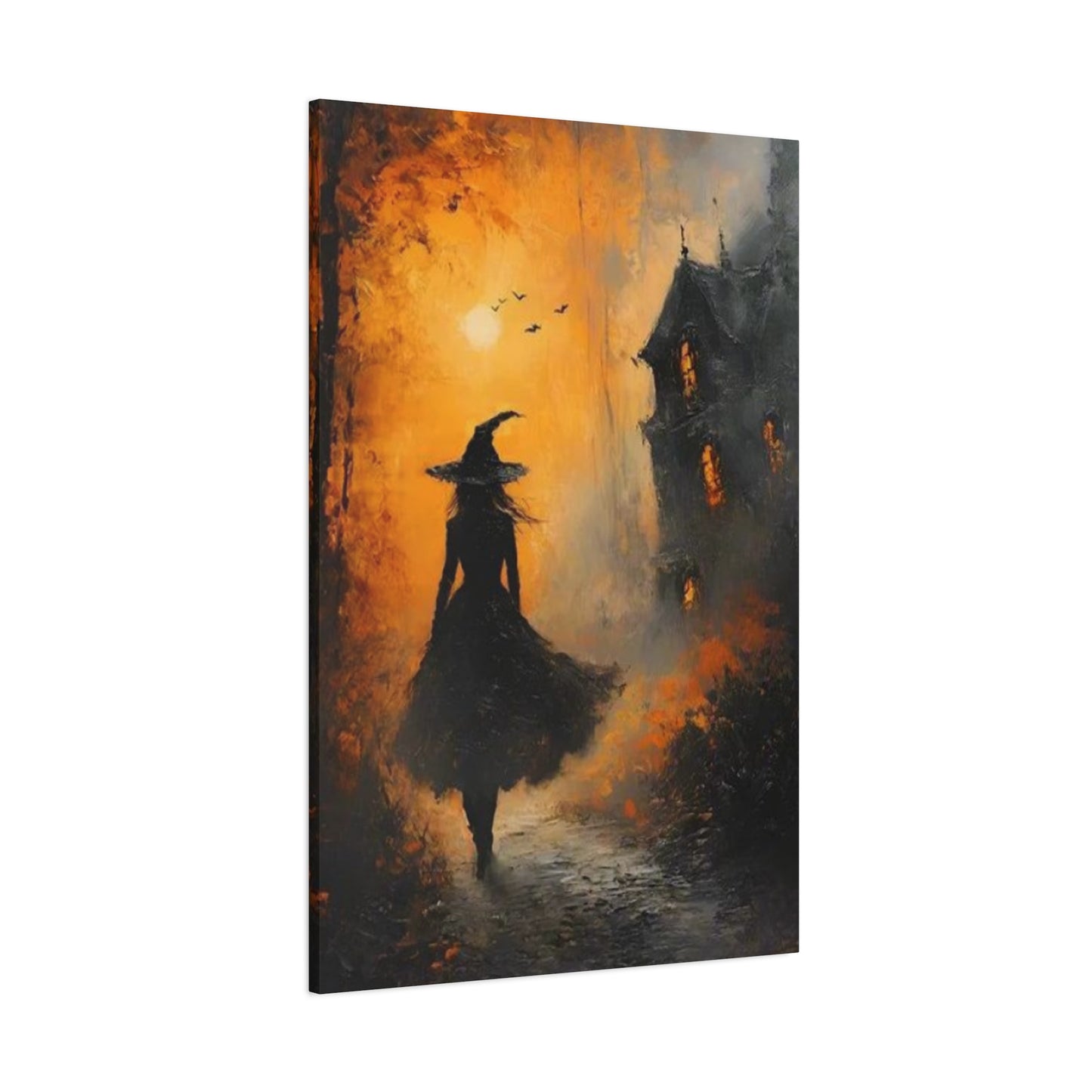 Halloween Scary Painting Wall Art & Canvas Prints