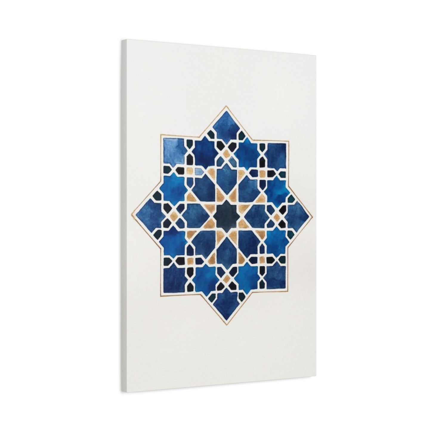 Blue Pattern Moroccan Wall Art & Canvas Prints