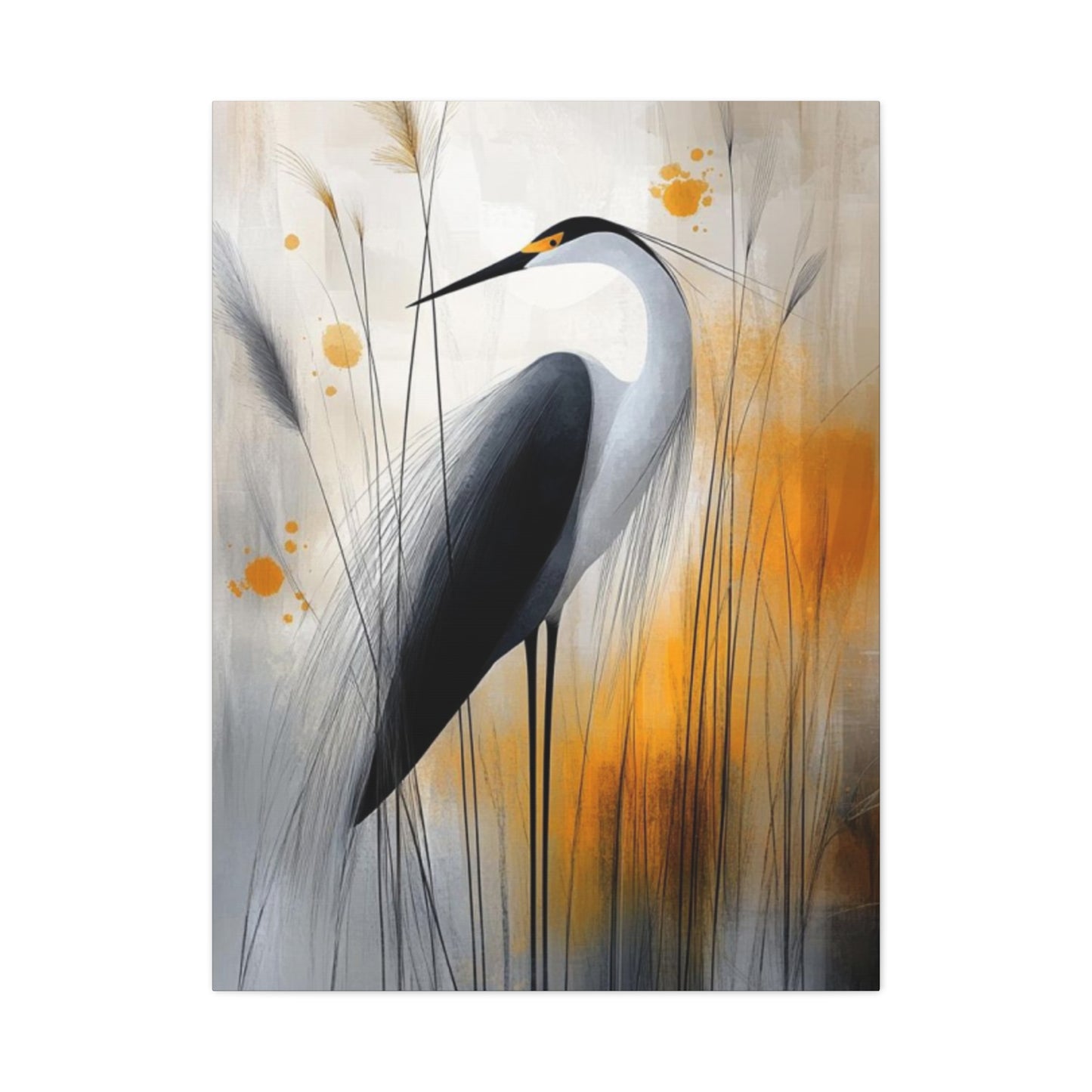 Beautiful Herons Drawing Wall Art & Canvas Prints