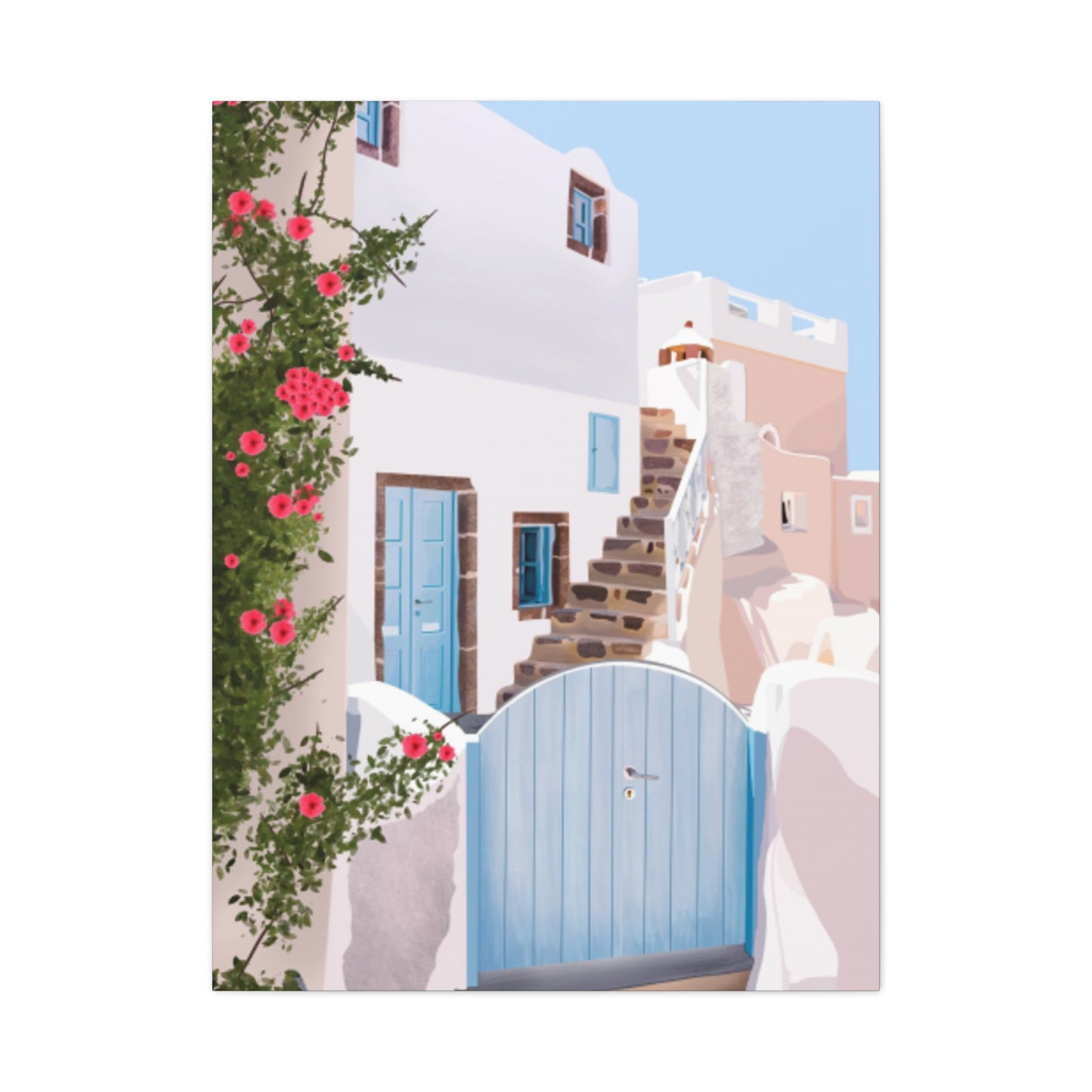 Greece Homes Wall Art & Canvas Prints