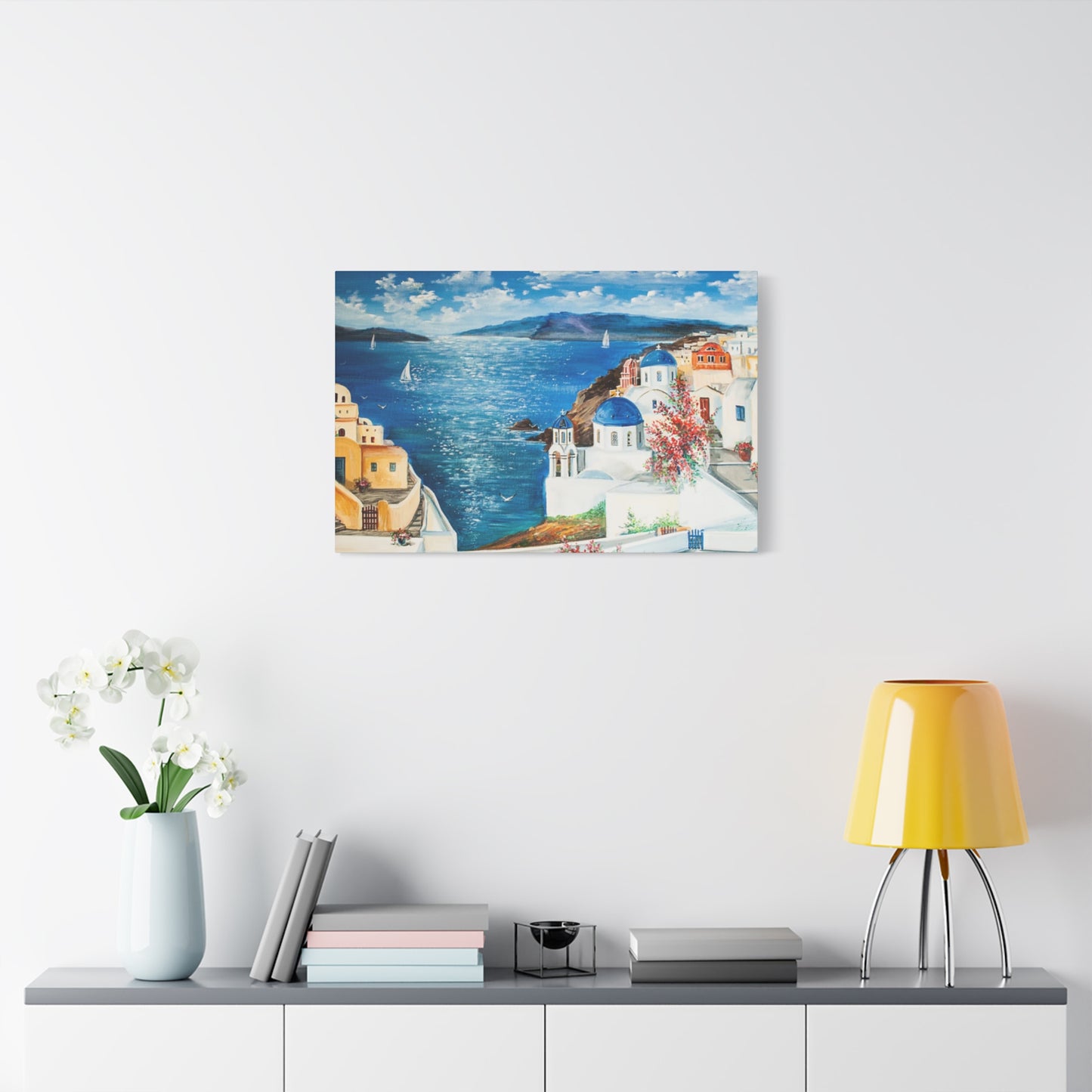 Greece Sea Painting Wall Art & Canvas Prints