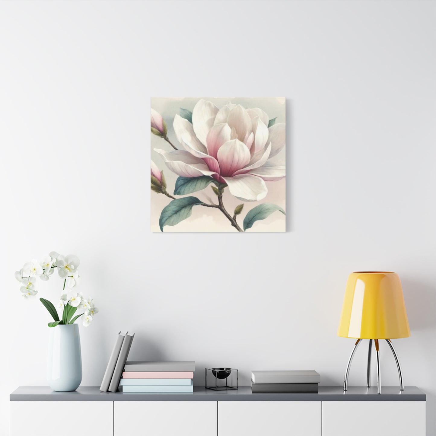 Pink Magnolia Flower Wall Art & Canvas Prints