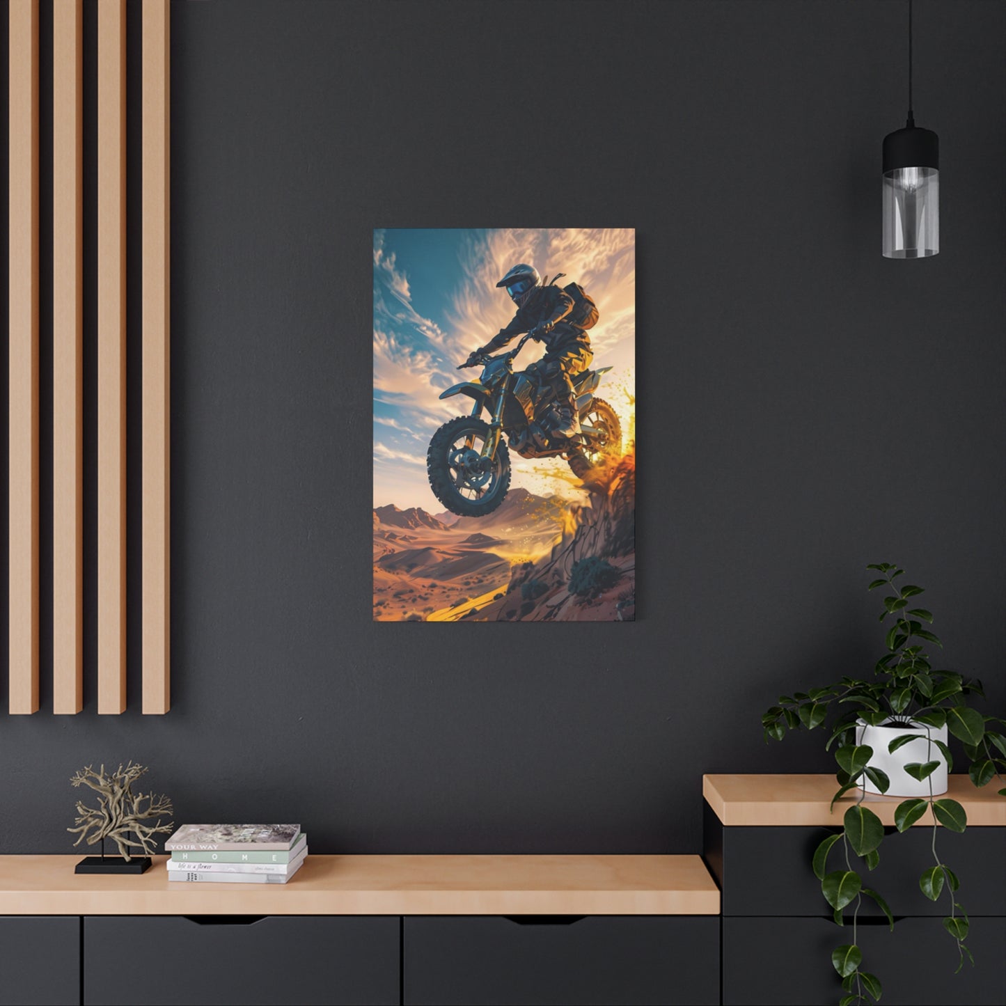 Bike Riding Motorcycle Wall Art & Canvas Prints