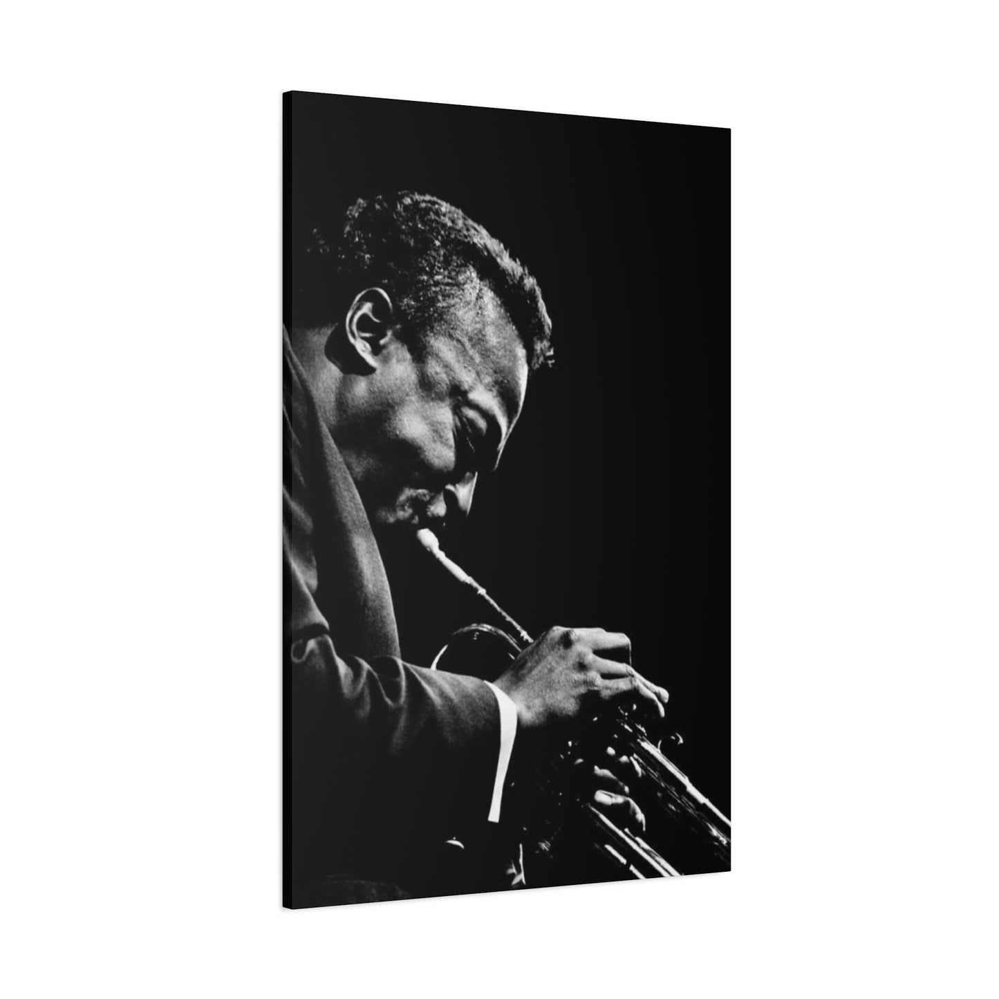 Black And White Jazz Instrument Artist Wall Art & Canvas Prints