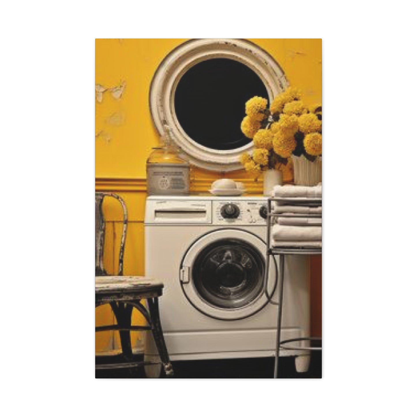 Washer in Beautiful Laundry room Wall Art & Canvas Prints