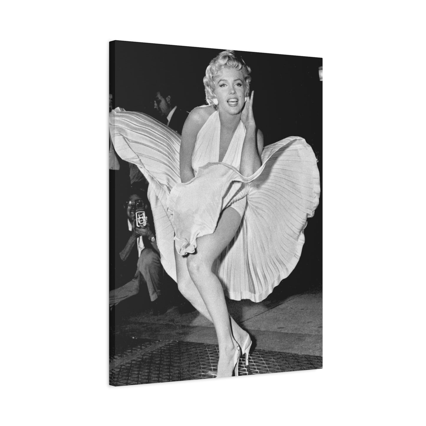 Greyscale Beautiful Marilyn Monroe Candid Photo Wall Art & Canvas Prints