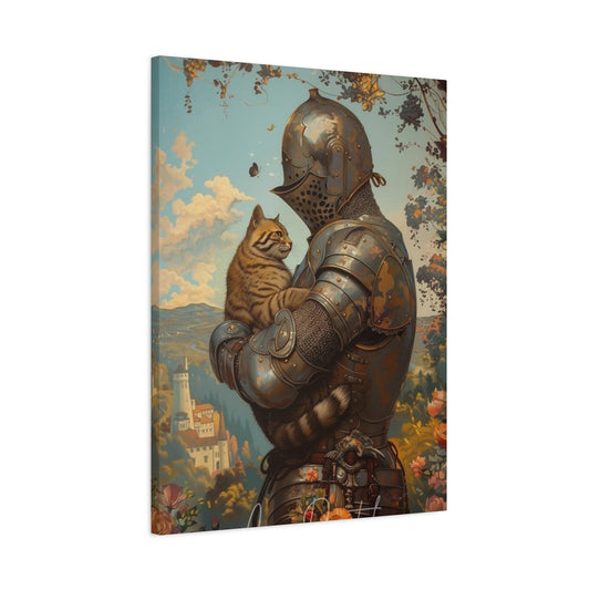 Warrior with Cat Wall Art & Canvas Prints