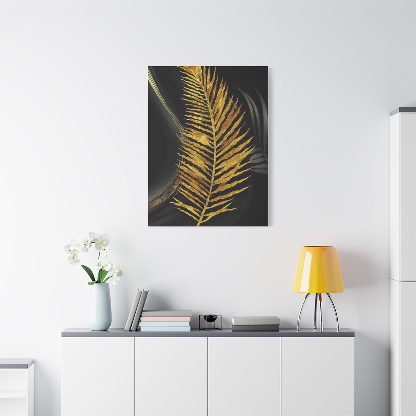 Golden Leaf Art Wall Art & Canvas Prints