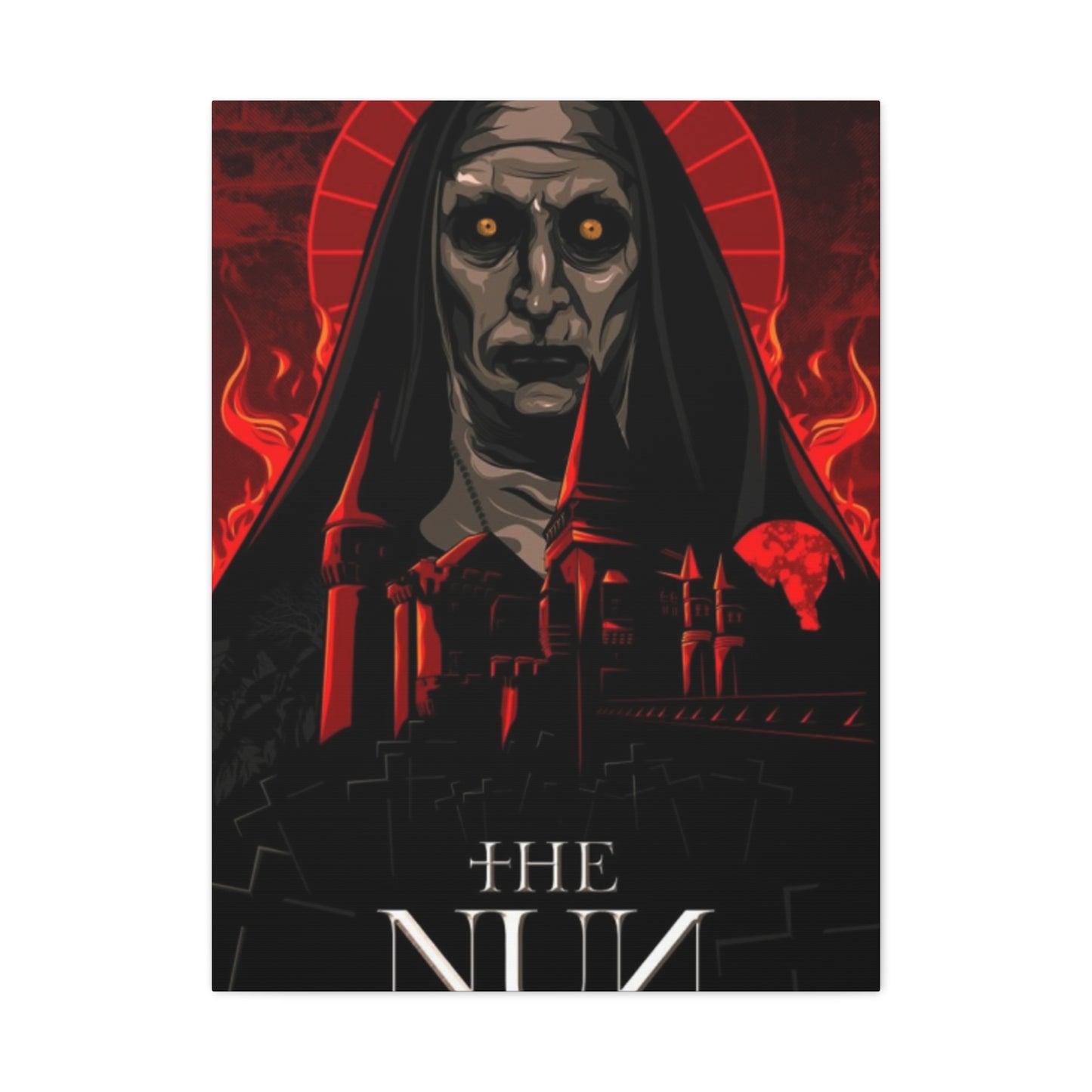 The Nun Horror Movie Poster Wall Art & Canvas Prints