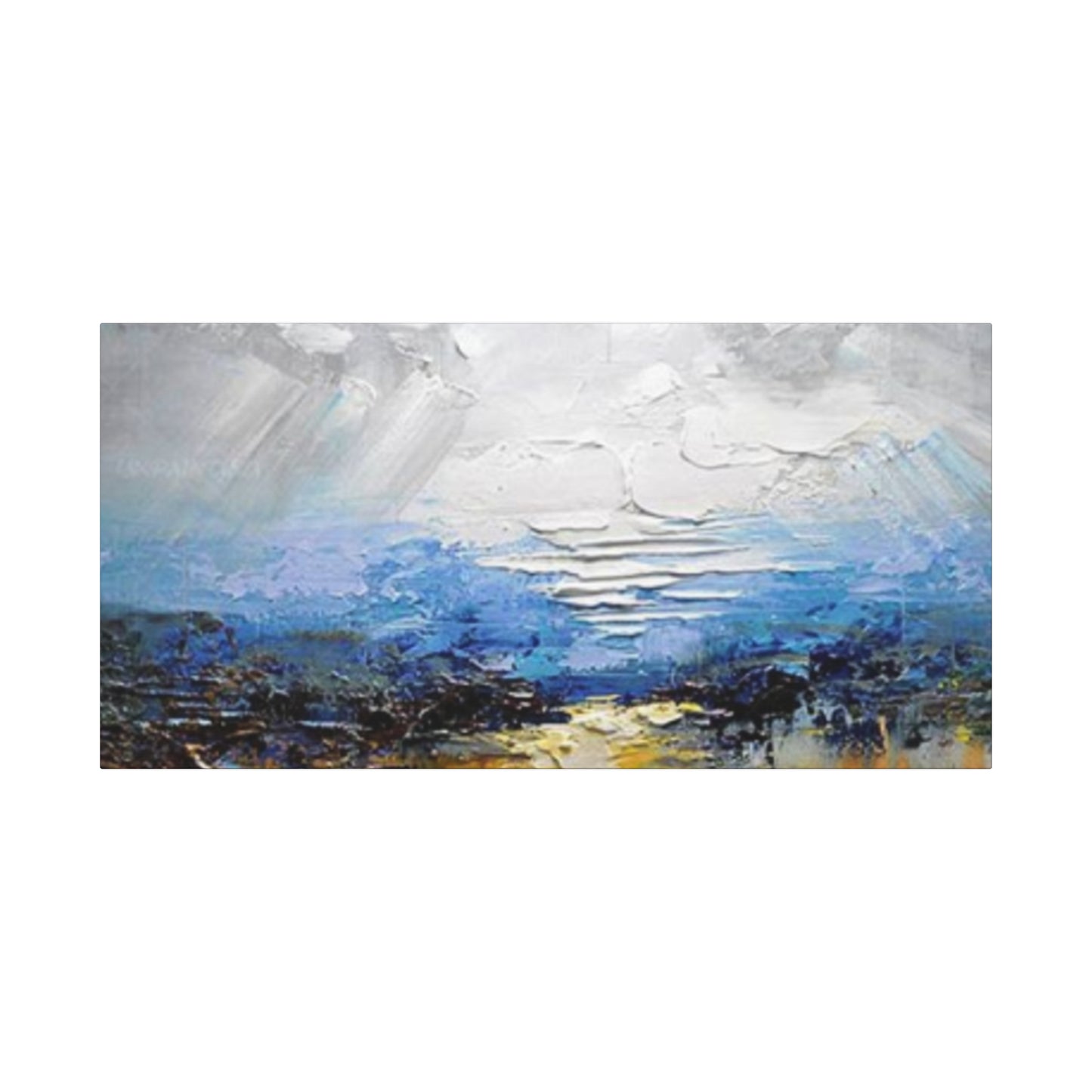 Sea Shore Painting Panoramas Wall Art & Canvas Prints