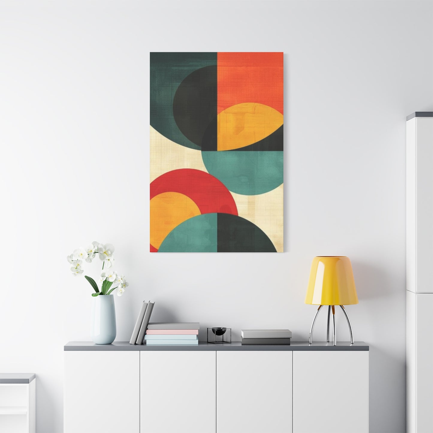 Colorful Circular Abstract Modernism Wall Art & Canvas Prints