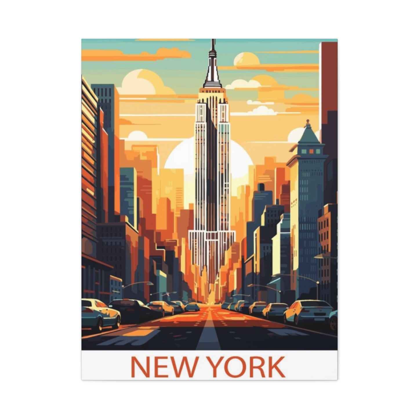 Empire State Building Sunrise NYC Skyline Wall Art & Canvas Prints