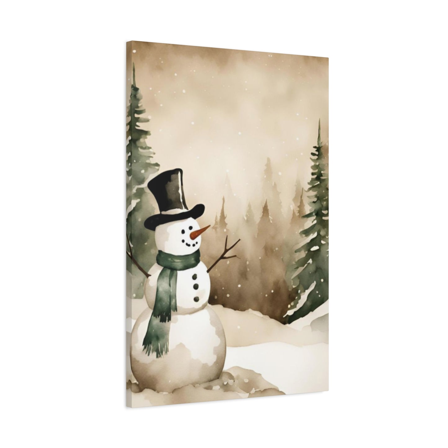 Happy Snowman Wall Art & Canvas Prints