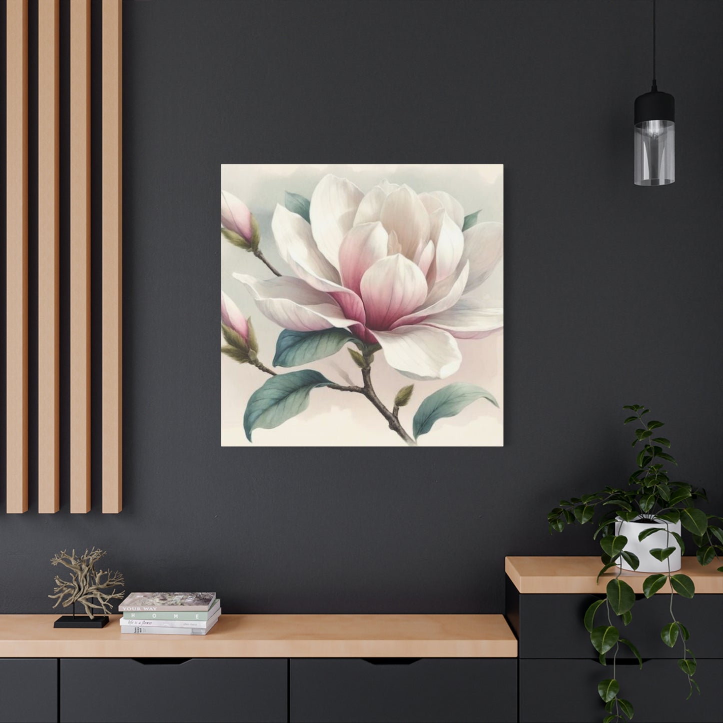 Pink Magnolia Flower Wall Art & Canvas Prints