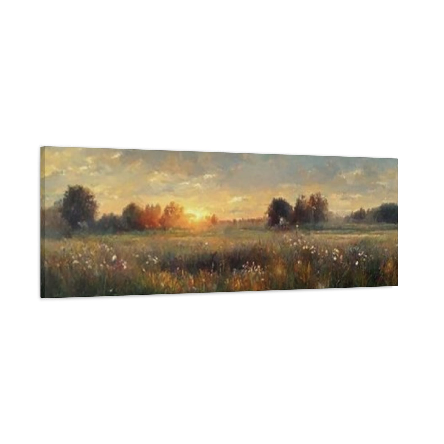 Sunrise In Lush Green Wildlife Panoramas Wall Art & Canvas Prints