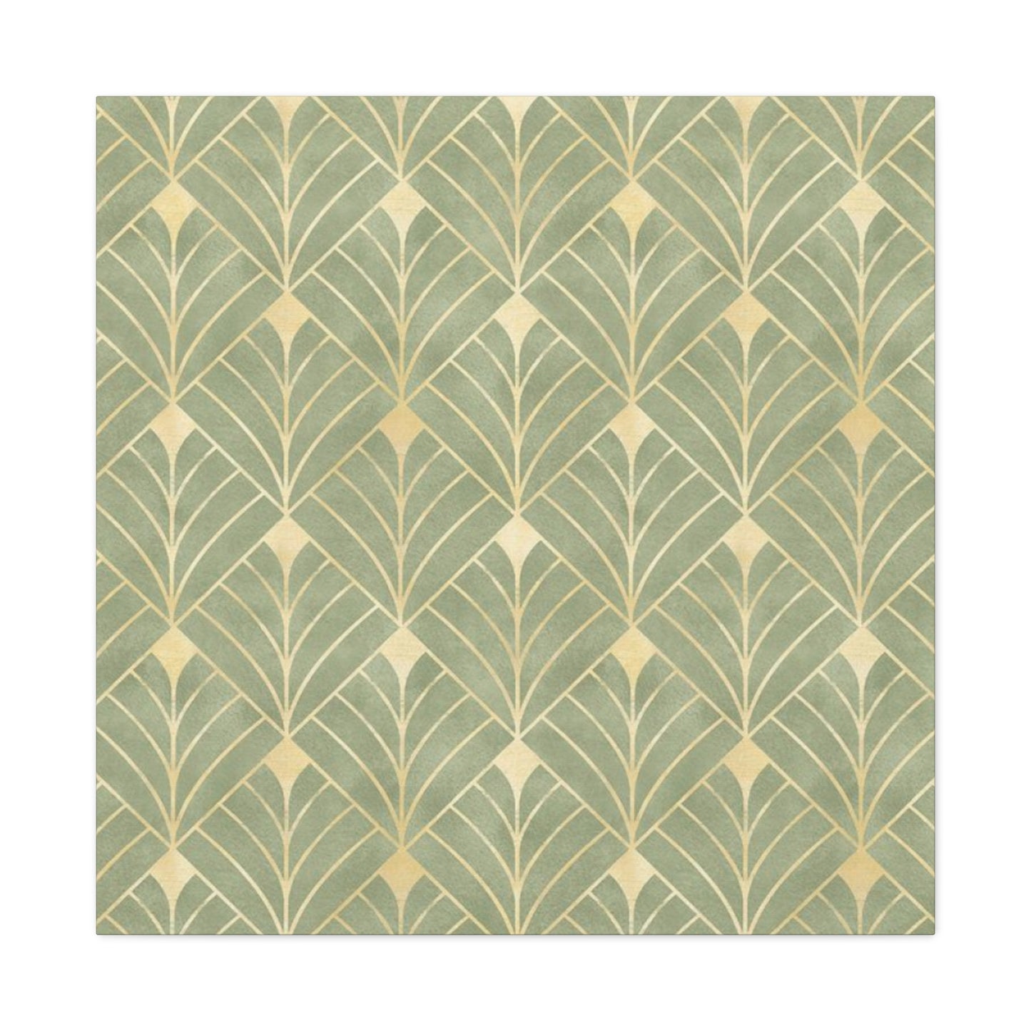 Light Olive Green Pattern Painting Wall Art & Canvas Prints