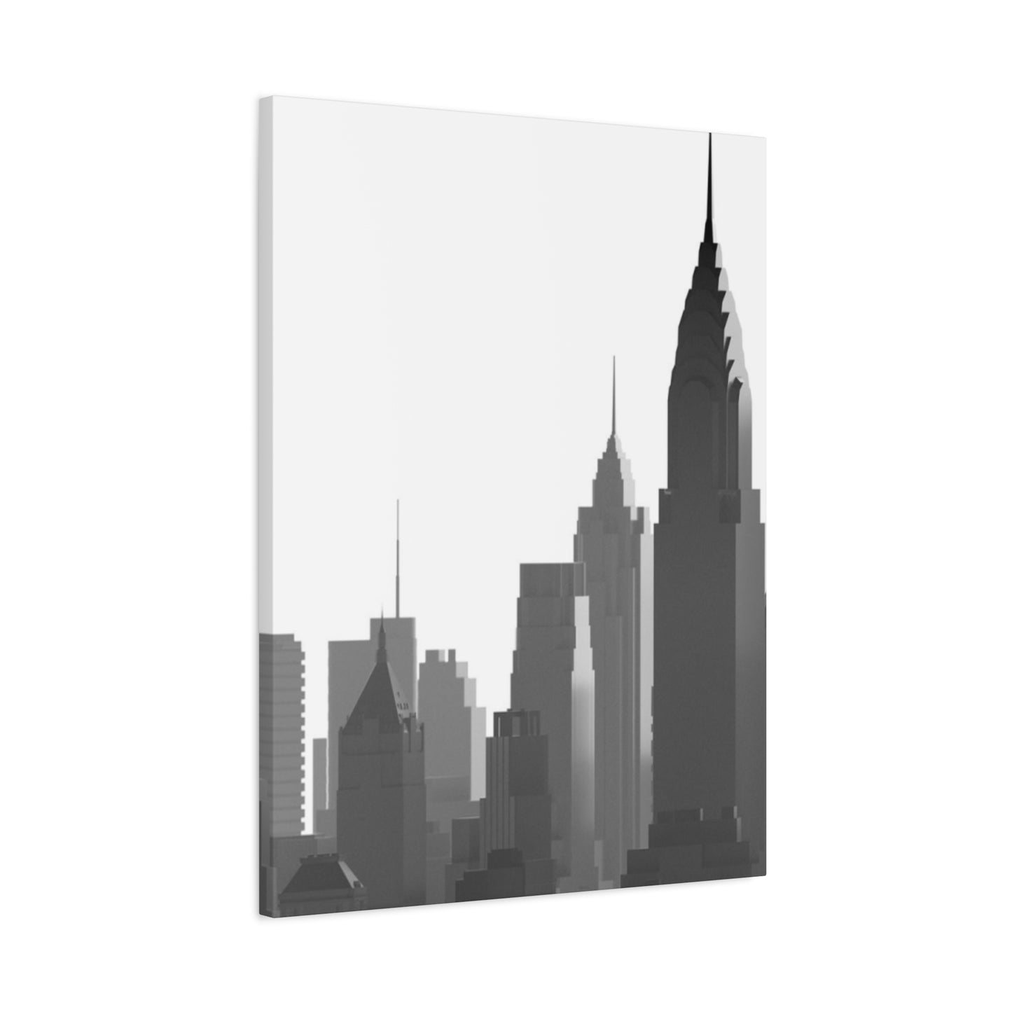 Monochrome City Skyline NYC Skyline Wall Art & Canvas Prints