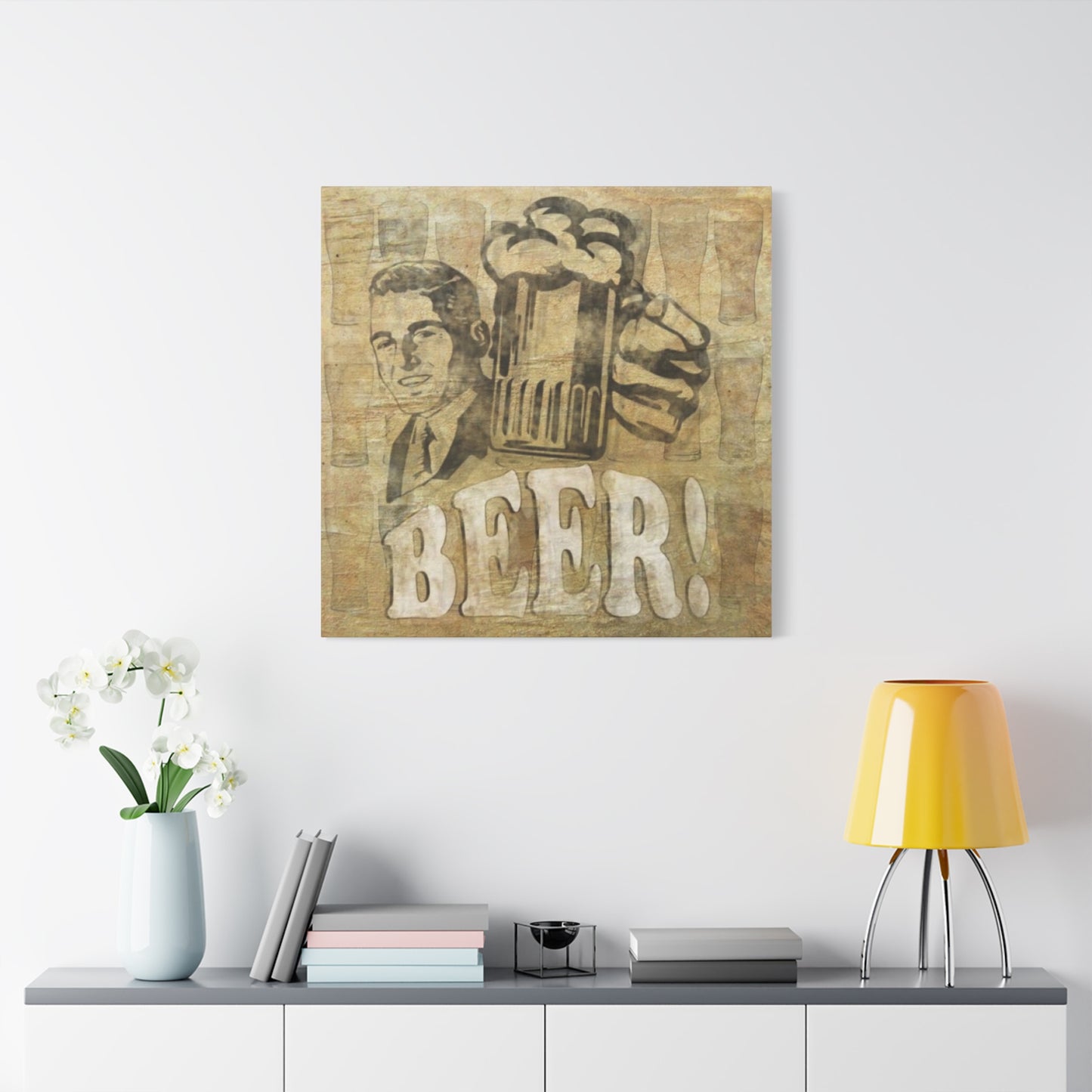 Beer Man Cave Decor Wall Art & Canvas Prints