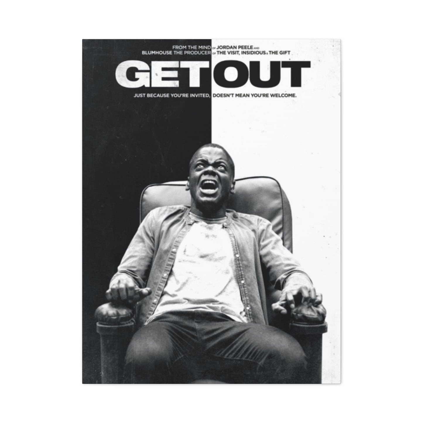 Getout Horror Movie Poster Wall Art & Canvas Prints