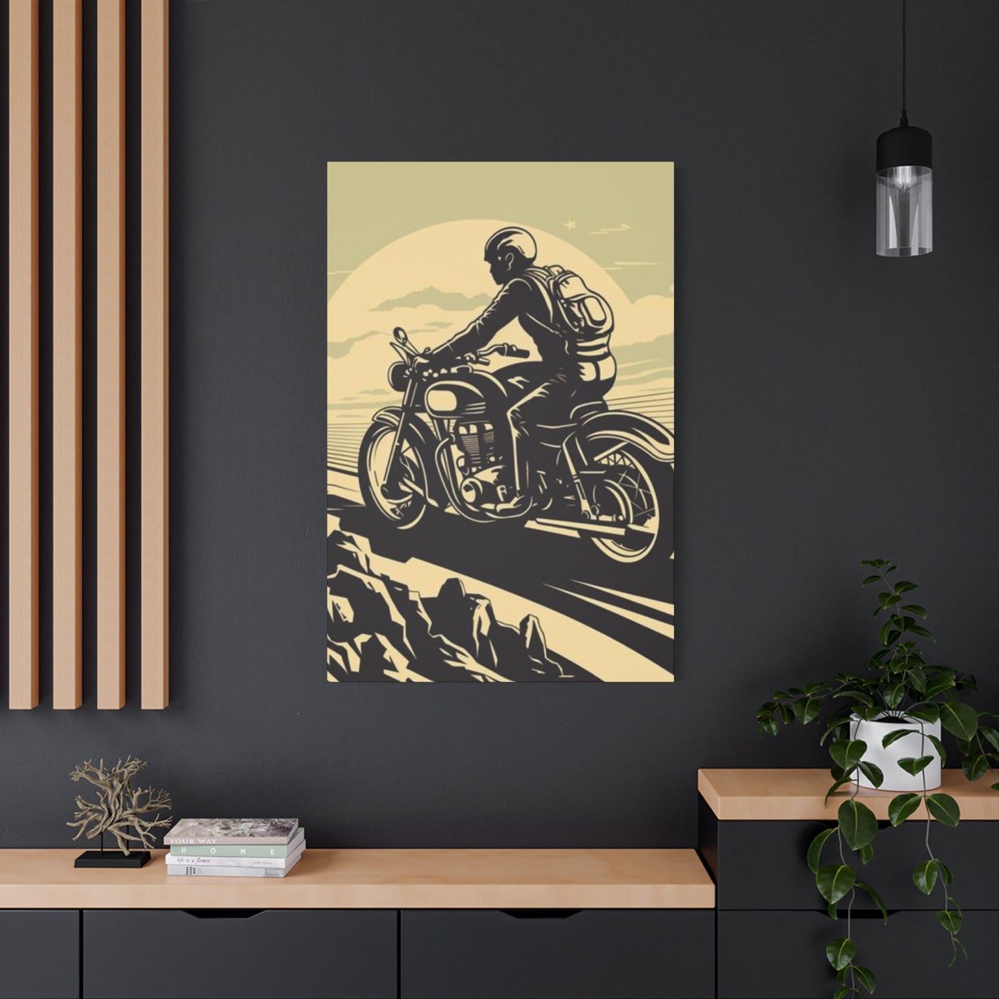 Bike Riding Poster Motorcycle Wall Art & Canvas Prints