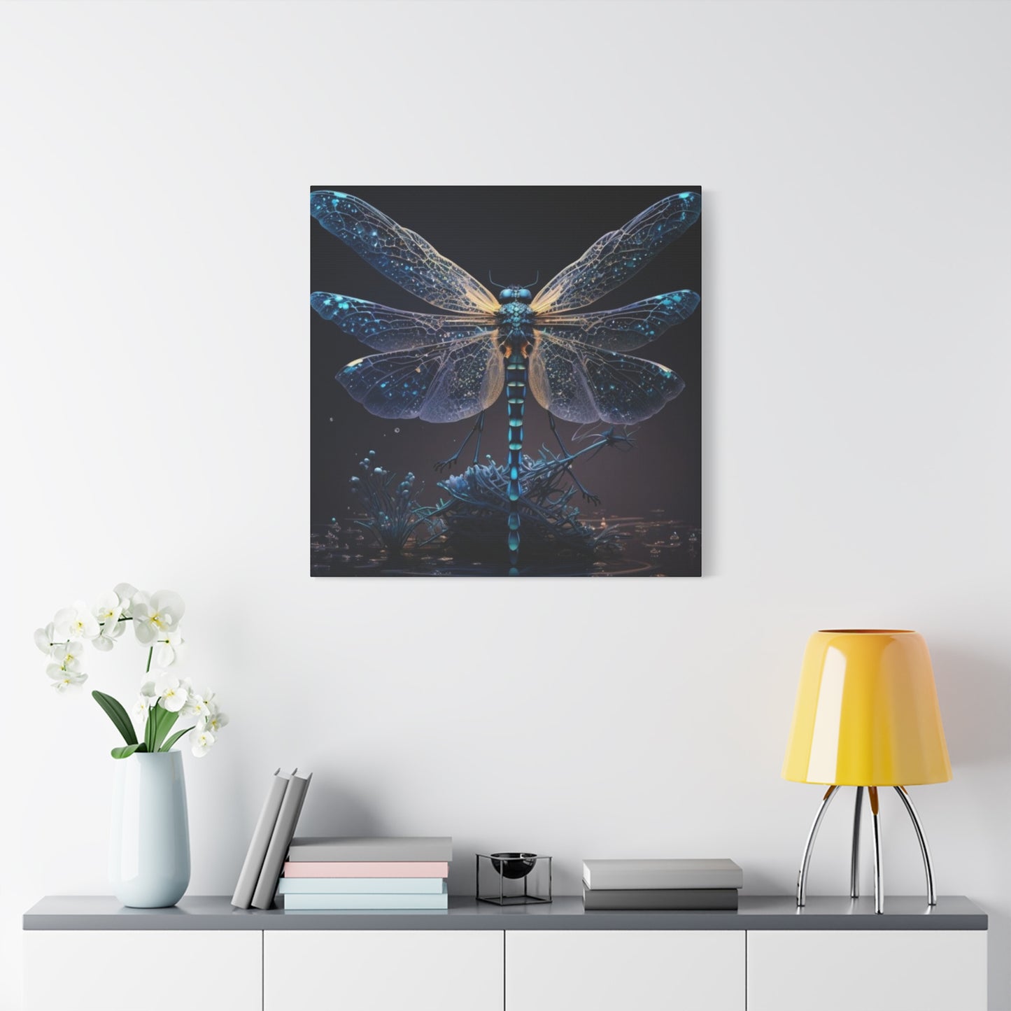 Dark Theme Dragonfly Wall Art & Canvas Prints